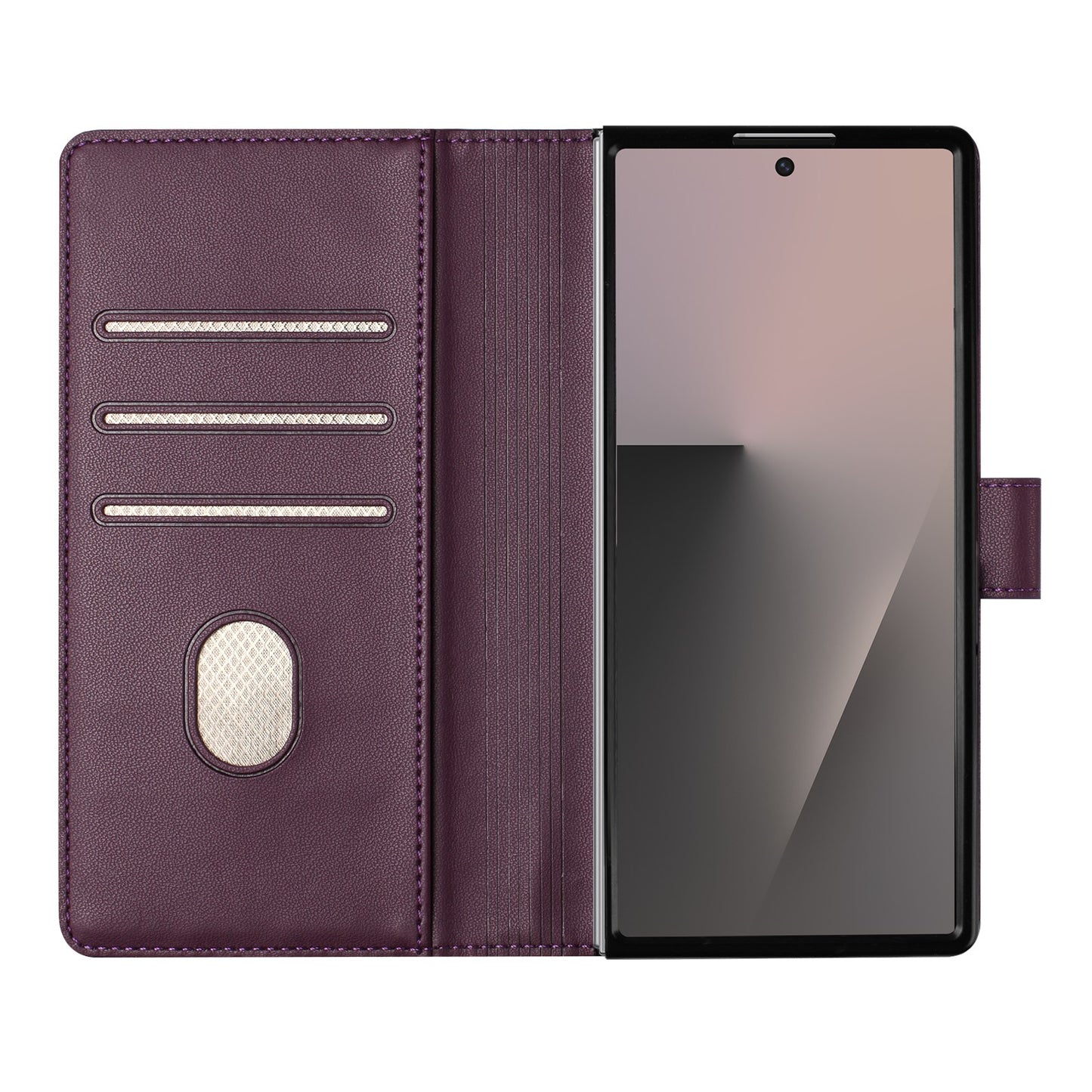 Galaxy Z Fold7 5G Lederhülle mit Riemen & RFID-Schutz