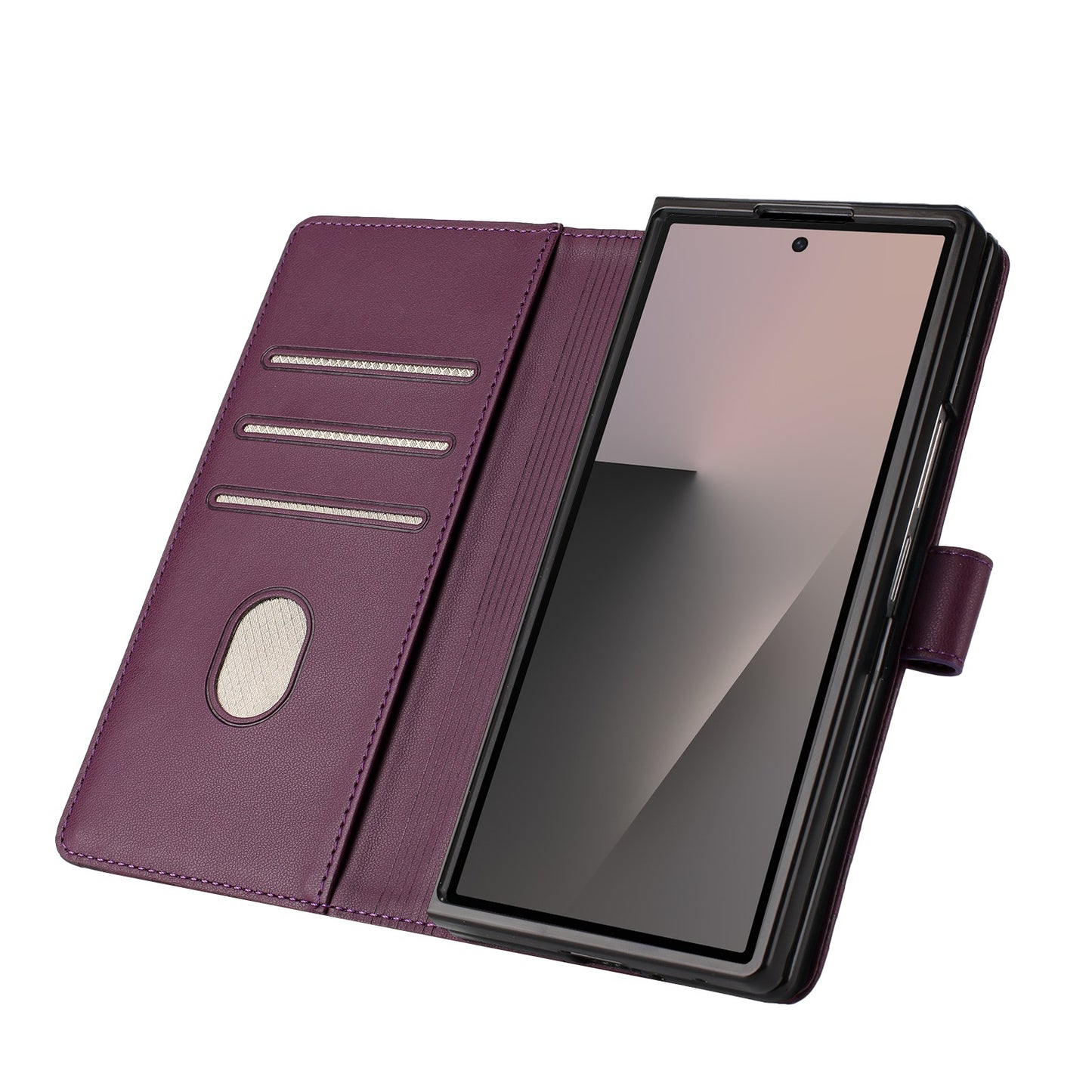 Galaxy Z Fold7 5G Lederhülle mit Riemen & RFID-Schutz