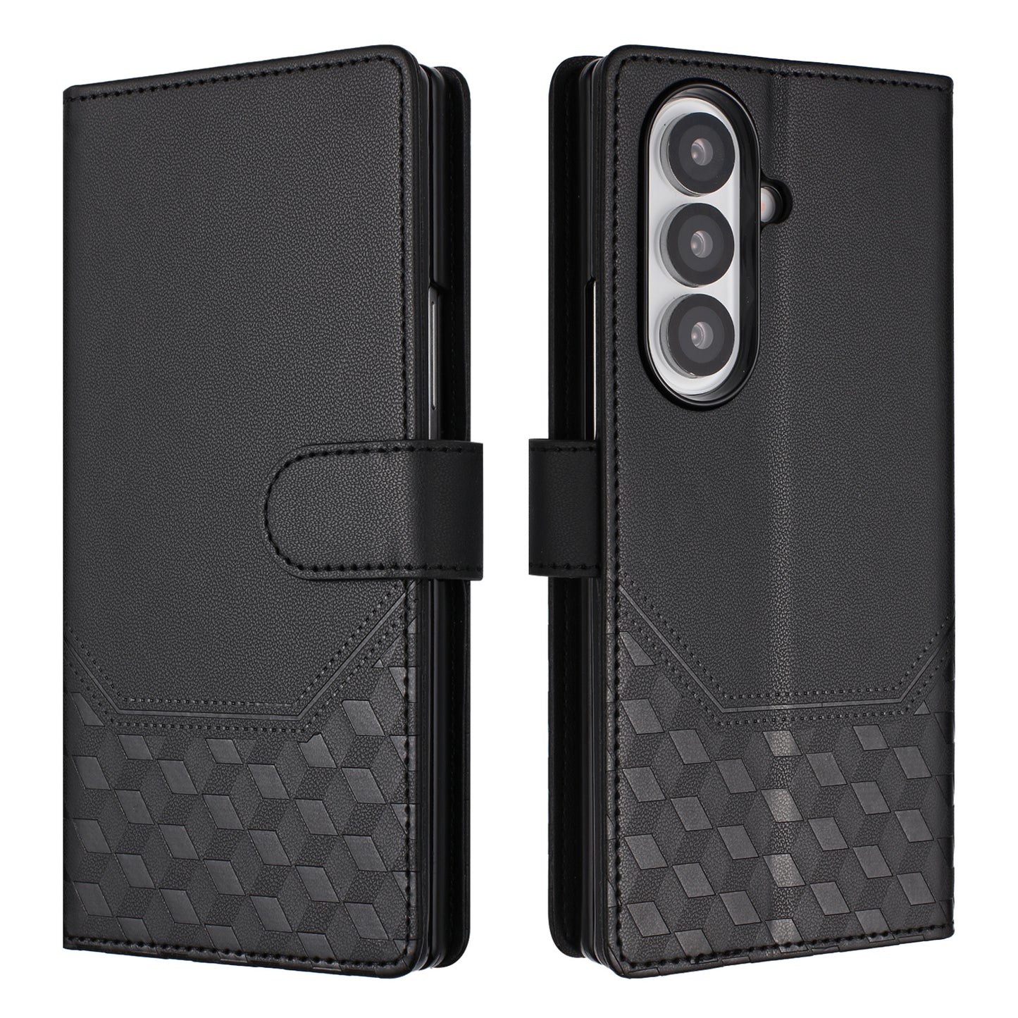 Galaxy Z Fold7 5G Lederhülle mit Riemen & RFID-Schutz