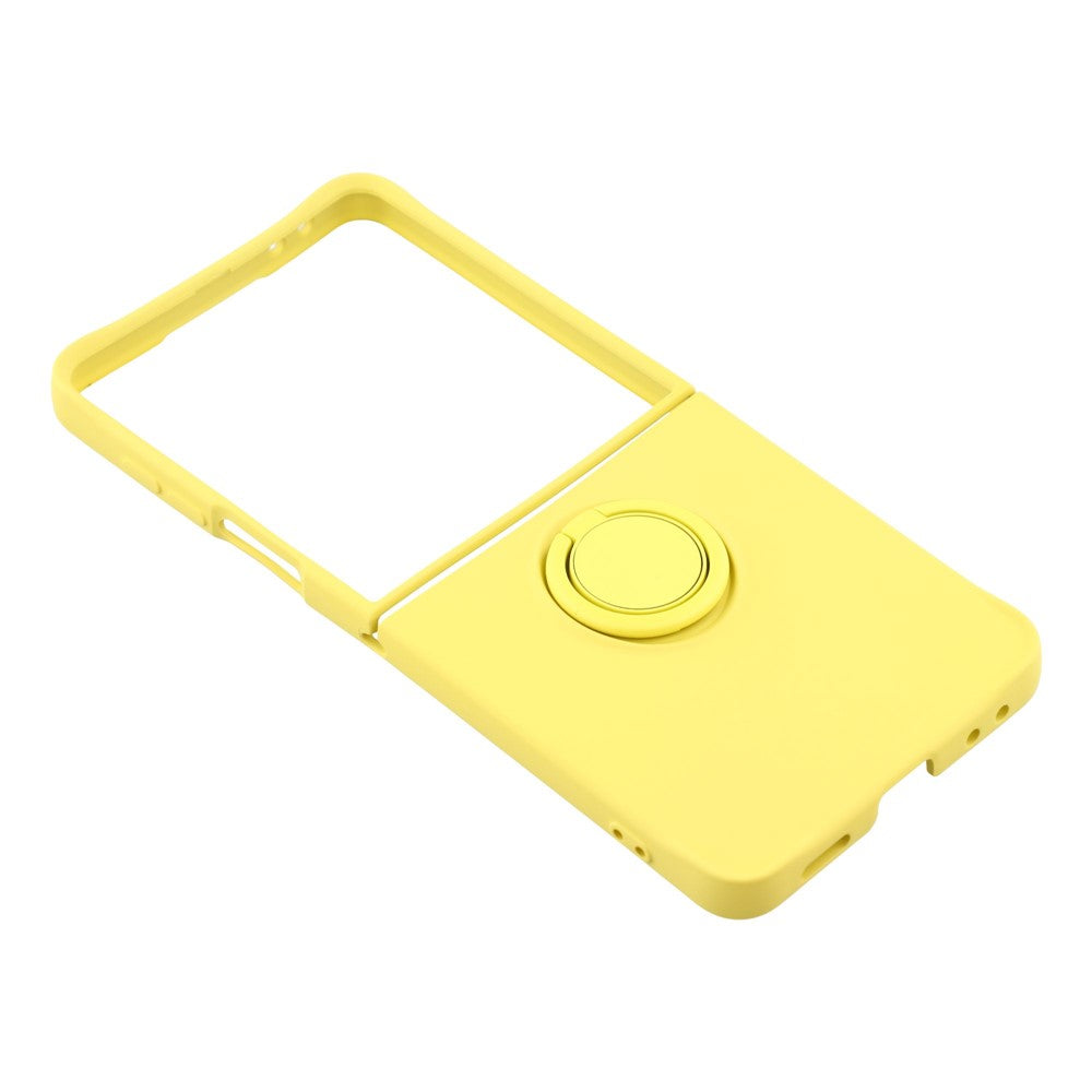 Galaxy Z Flip7 5G Silikonhülle – Leicht & Mit Schwenkring-Ständer