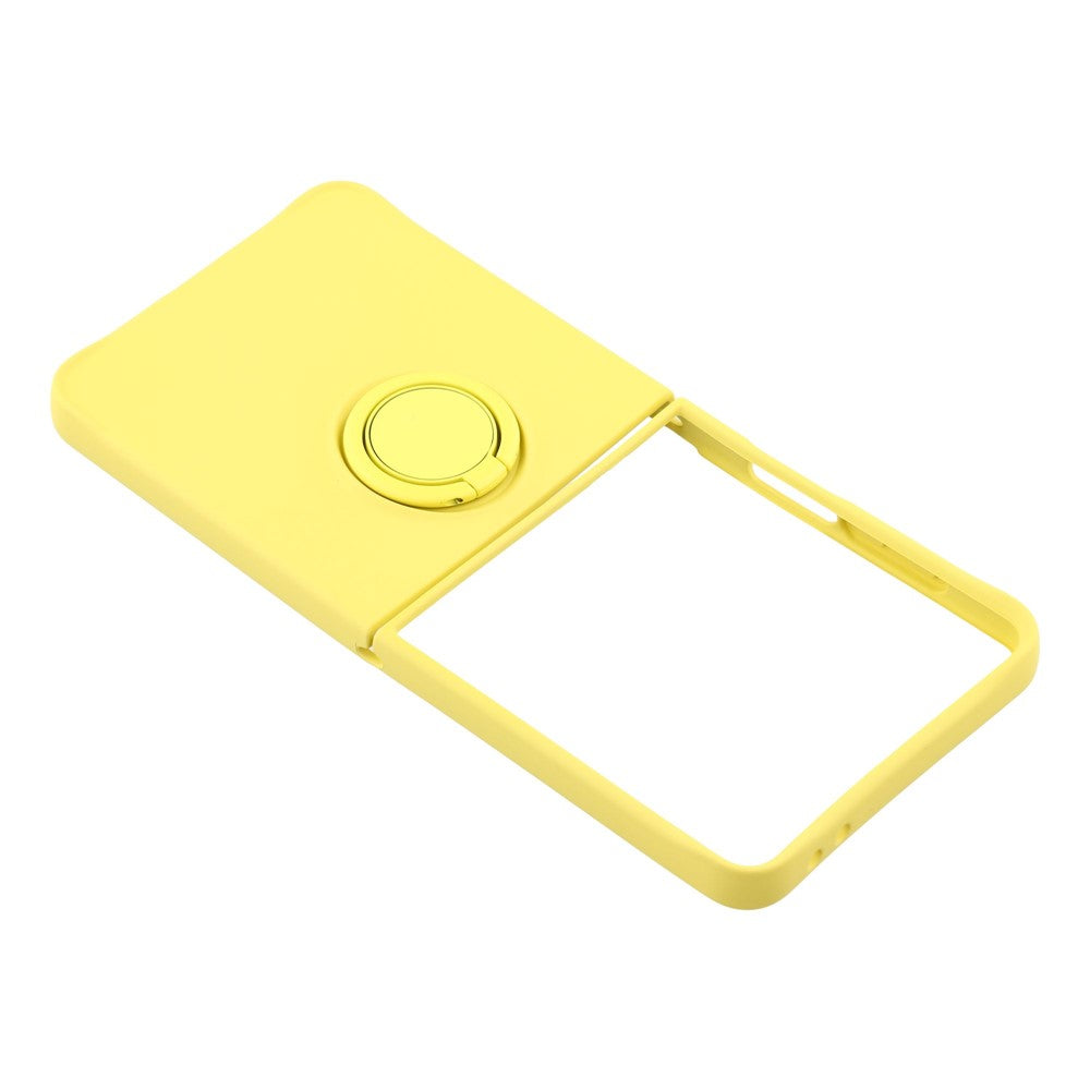 Galaxy Z Flip7 5G Silikonhülle – Leicht & Mit Schwenkring-Ständer