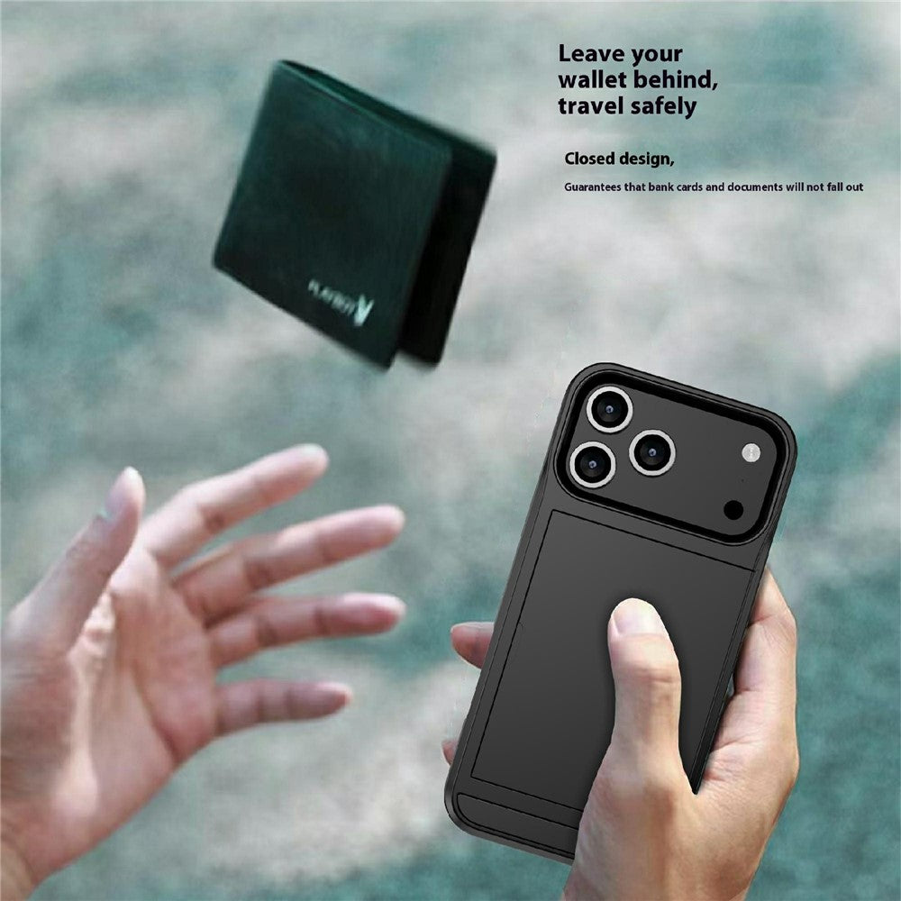 iPhone 17 Pro Schiebekartensteckplatz-Hülle – Mit Kratzfestem Design