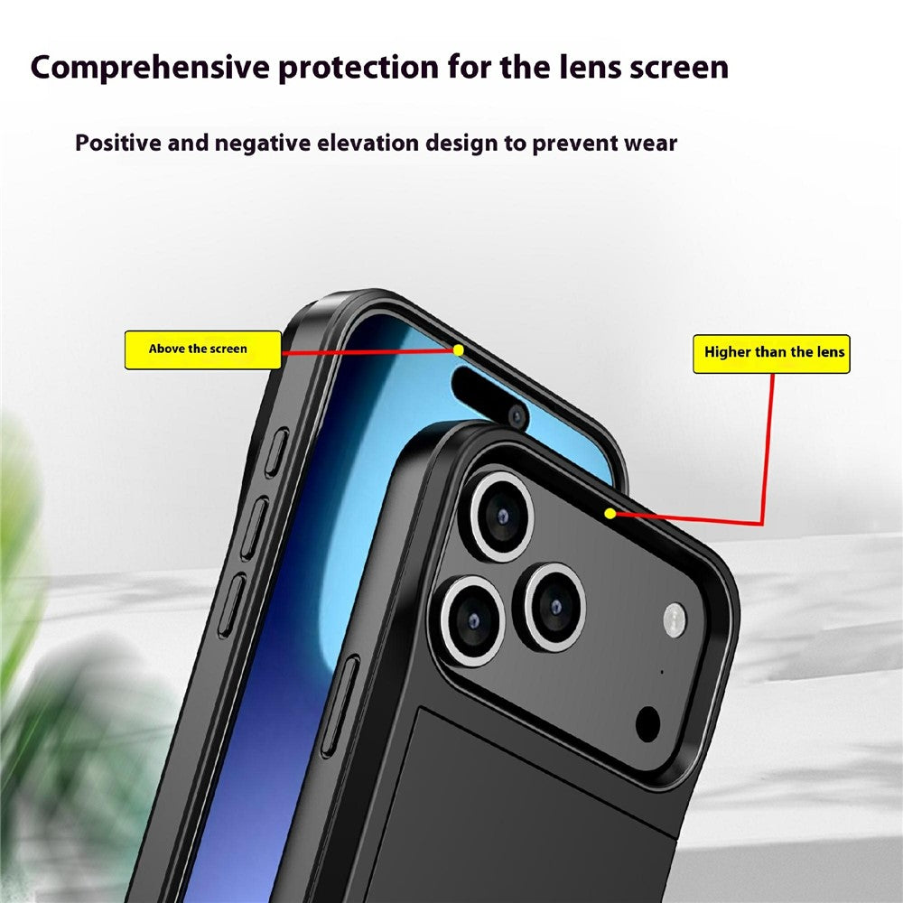 iPhone 17 Pro Schiebekartensteckplatz-Hülle – Mit Kratzfestem Design