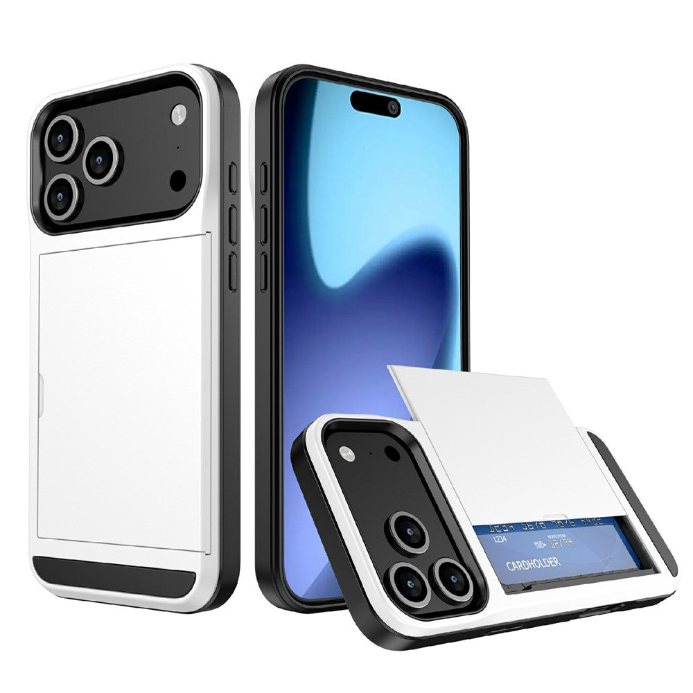 iPhone 17 Pro Schiebekartensteckplatz-Hülle – Mit Kratzfestem Design