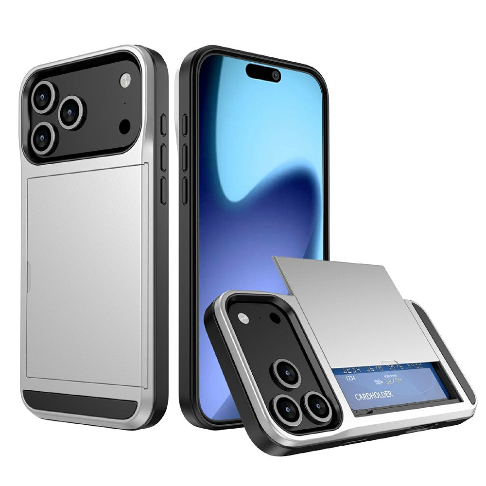iPhone 17 Pro Schiebekartensteckplatz-Hülle – Mit Kratzfestem Design