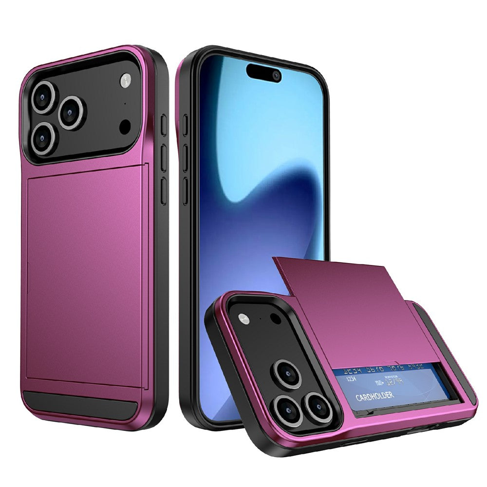 iPhone 17 Pro Schiebekartensteckplatz-Hülle – Mit Kratzfestem Design