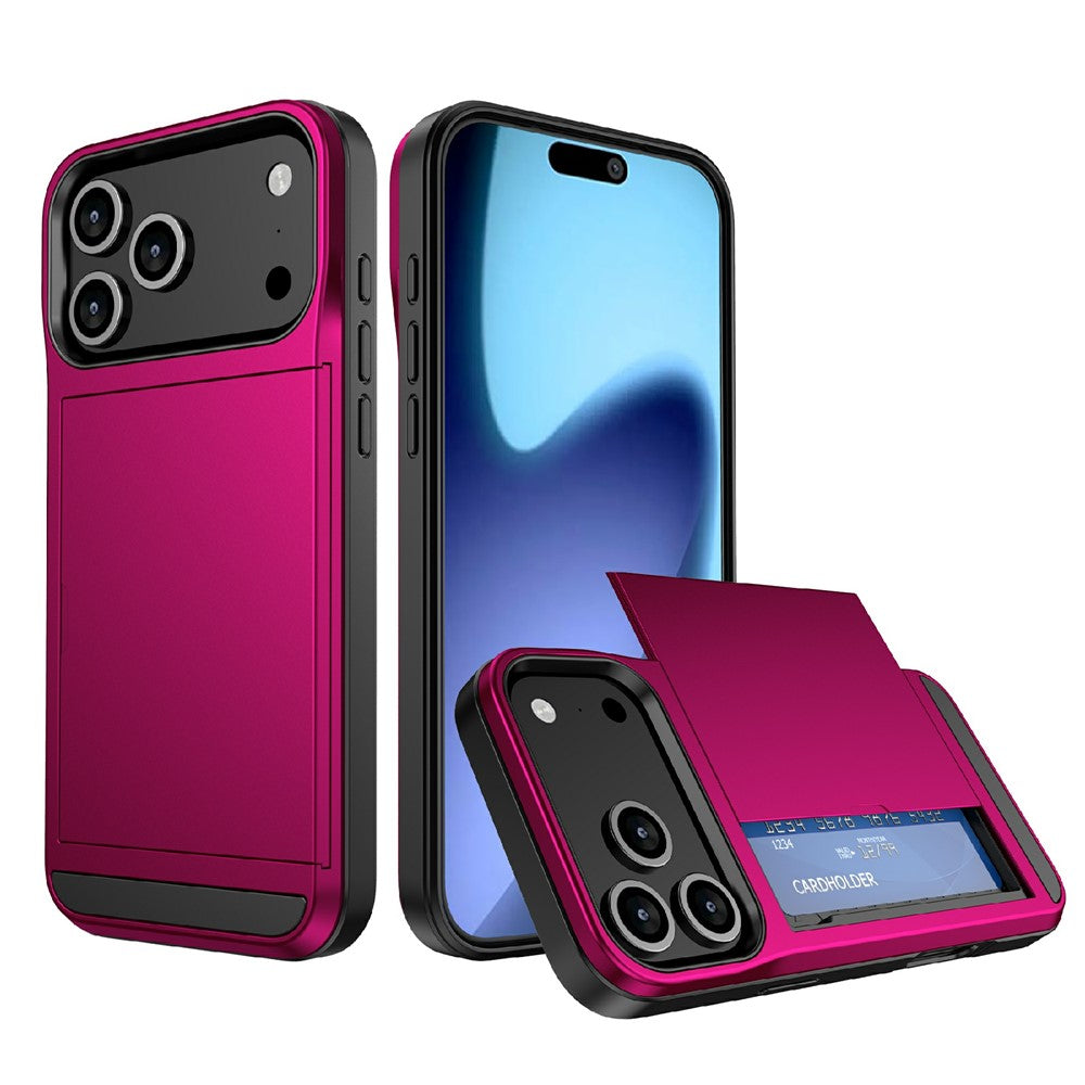 iPhone 17 Pro Schiebekartensteckplatz-Hülle – Mit Kratzfestem Design