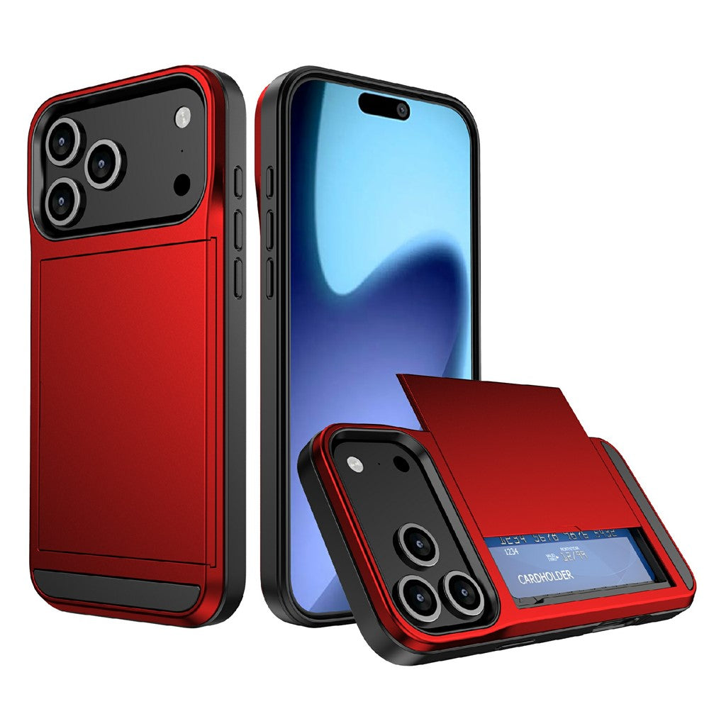 iPhone 17 Pro Max Schiebekartensteckplatz-Hülle – Mit Kratzfestem Design