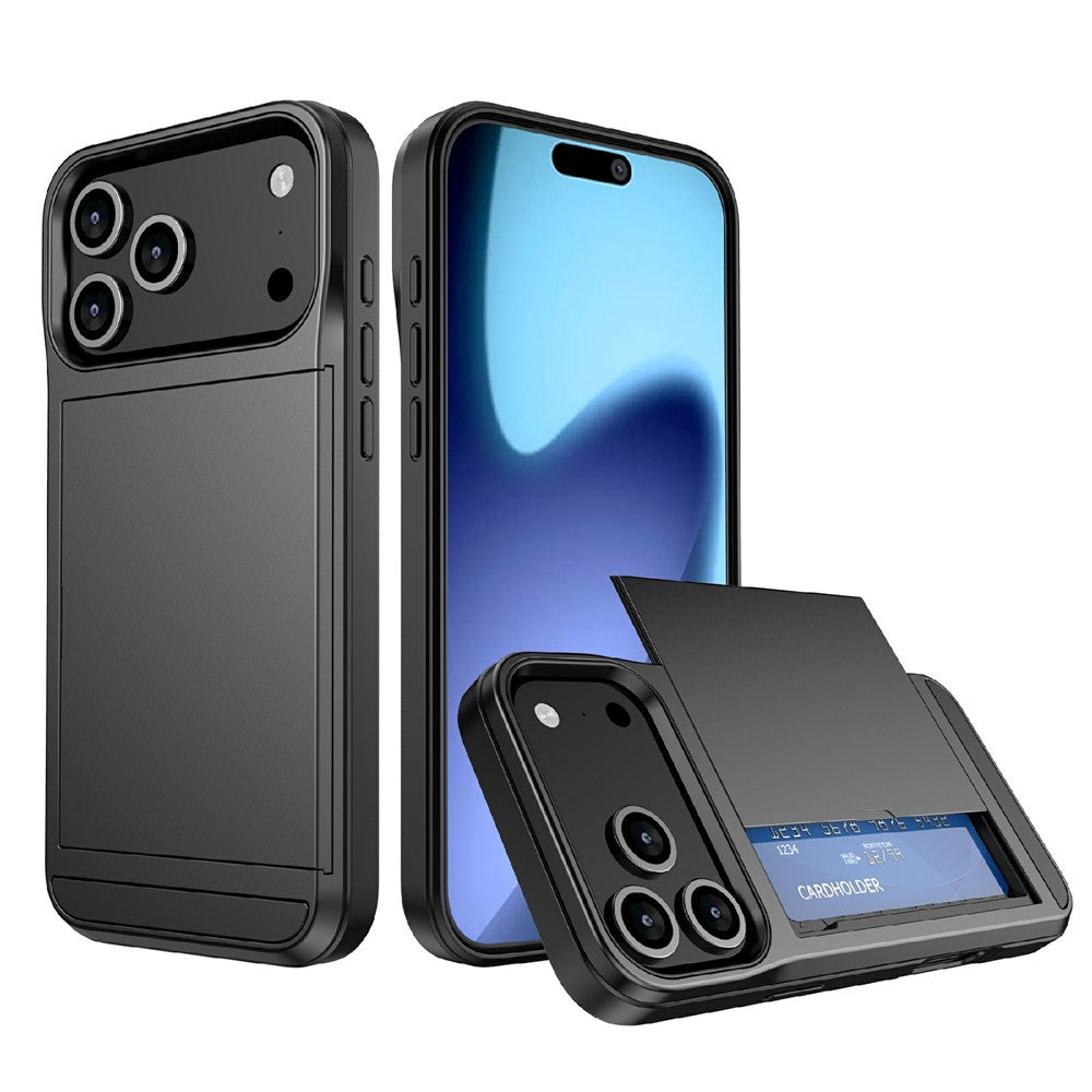 iPhone 17 Pro Max Schiebekartensteckplatz-Hülle – Mit Kratzfestem Design