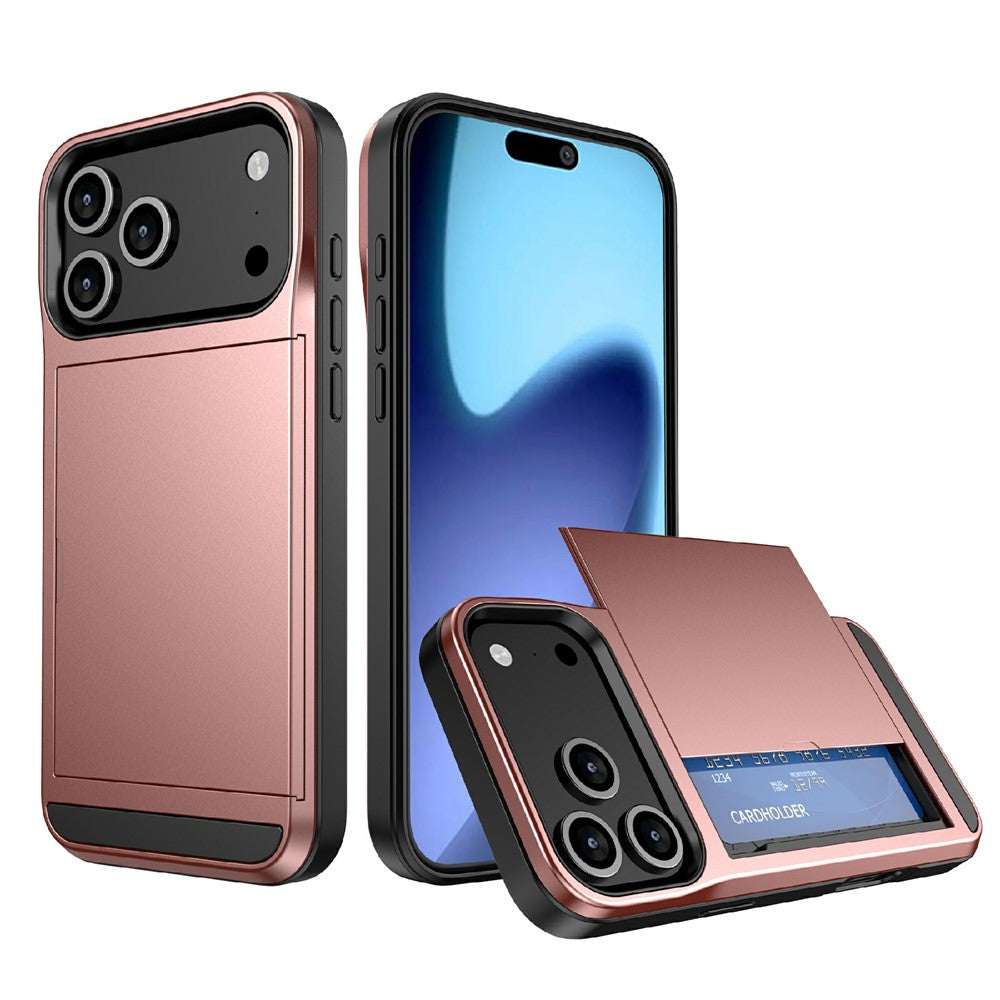 iPhone 17 Pro Max Schiebekartensteckplatz-Hülle – Mit Kratzfestem Design