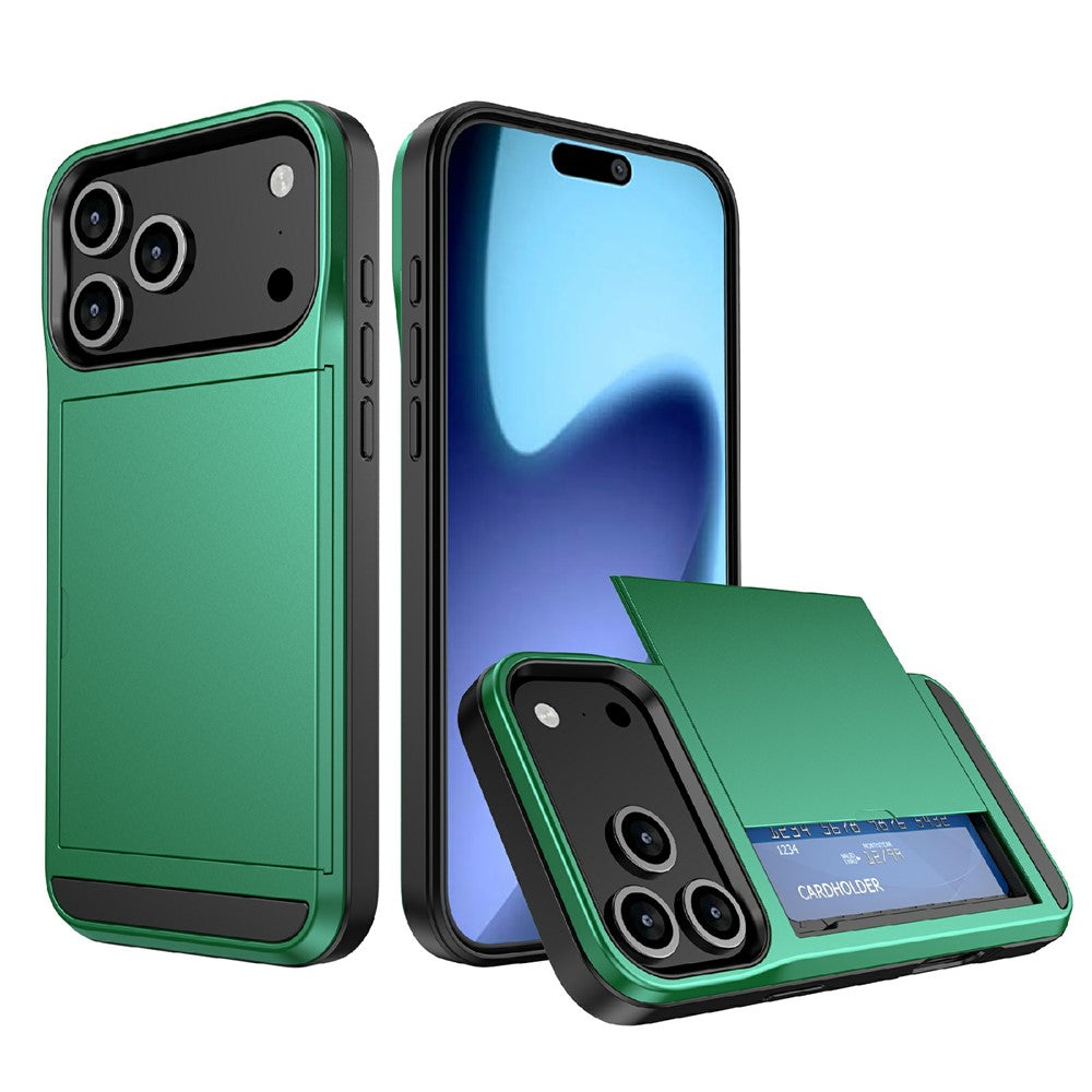iPhone 17 Pro Max Schiebekartensteckplatz-Hülle – Mit Kratzfestem Design