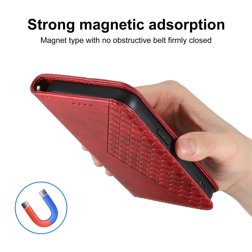 For Xiaomi Redmi 15 5G (Global) (169mm) Case Calf Texture PU Leather Wallet Phone Cover with Wrist Strap