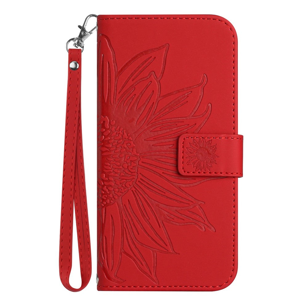 Galaxy S22 Ultra 5G Wallet-Hülle – Sonnenblume aufgedruckt, mit Ständer & Riemen