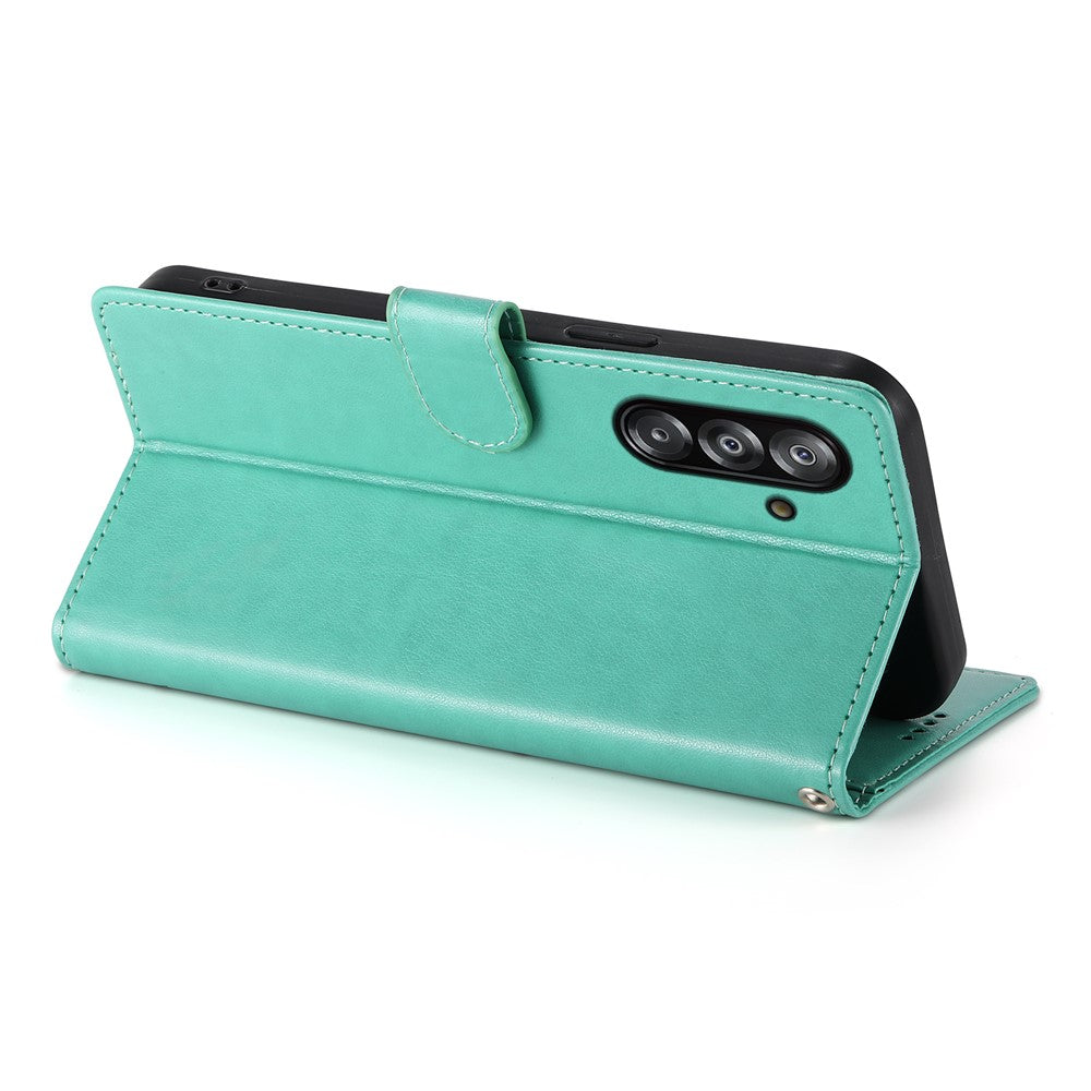 Galaxy A17 5G/4G Wallet-Hülle – Schmetterling & Blumen Design