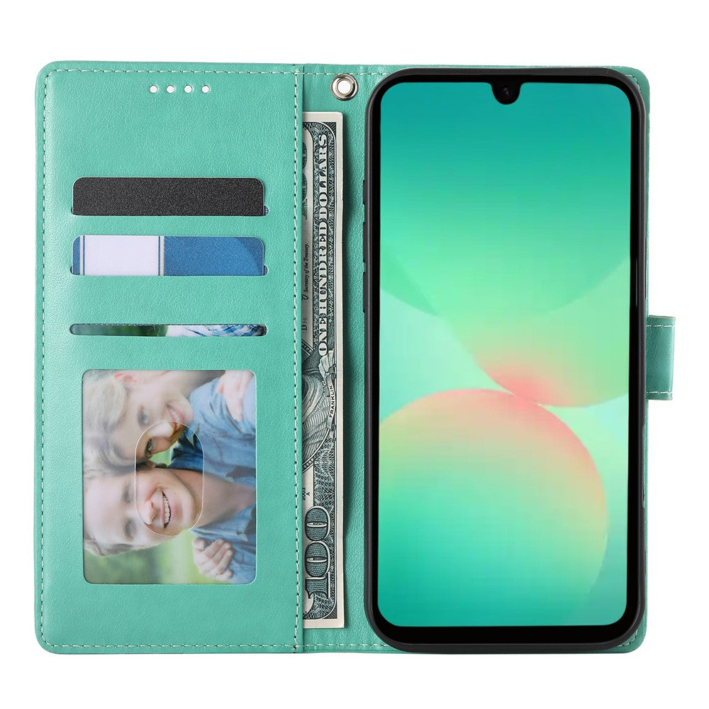 Galaxy A17 5G/4G Wallet-Hülle – Schmetterling & Blumen Design
