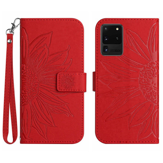 Galaxy S20 Ultra Wallet-Hülle – Sonnenblume aufgedruckt, mit Ständer & Riemen