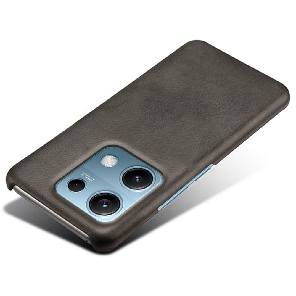 For Xiaomi Redmi Note 14S 4G Case Calf Texture PU Leather Hard PC Protective Phone Cover