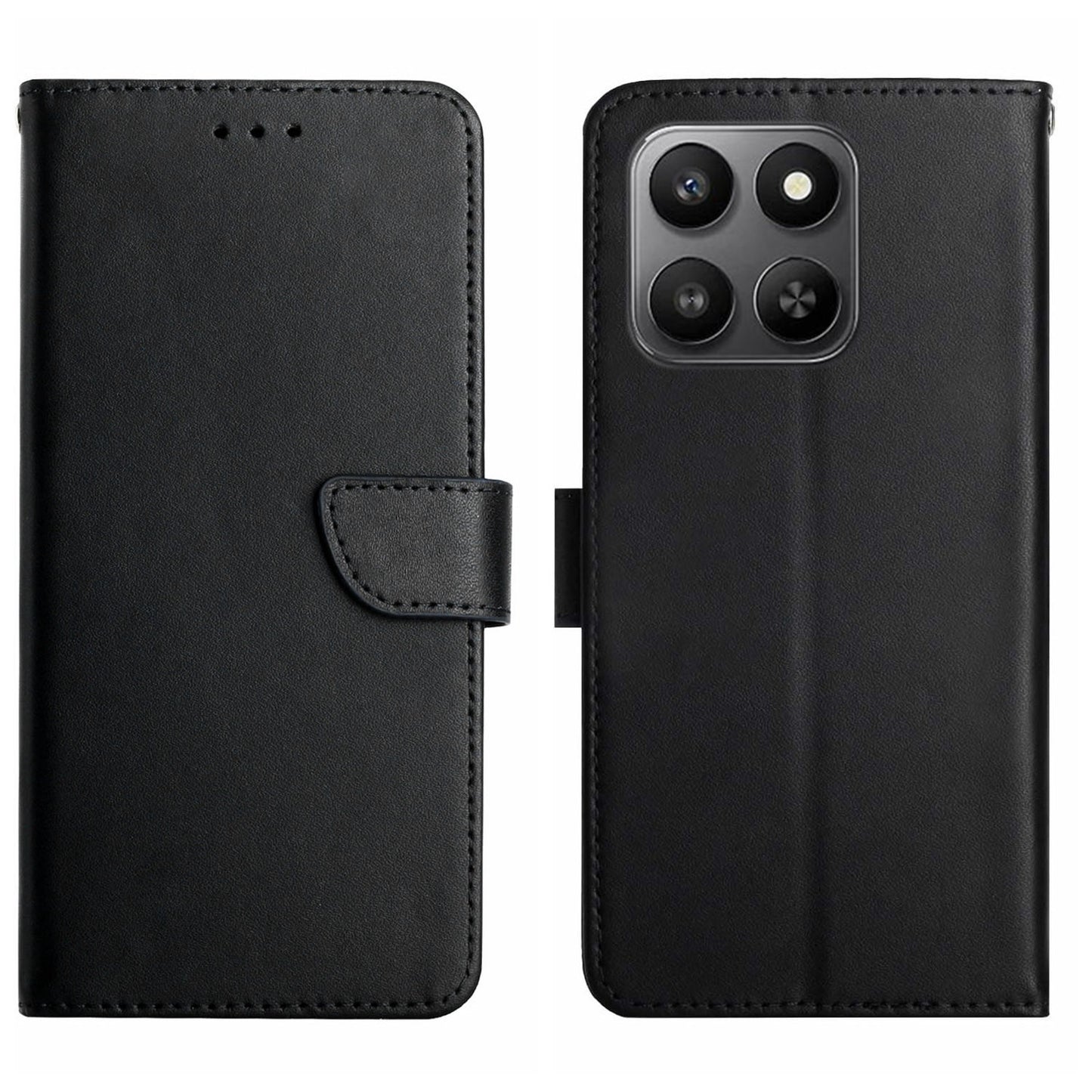 For Honor 400 Smart 5G / 4G / X7d 4G Case Genuine Cow Leather Phone Cover Nappa Texture