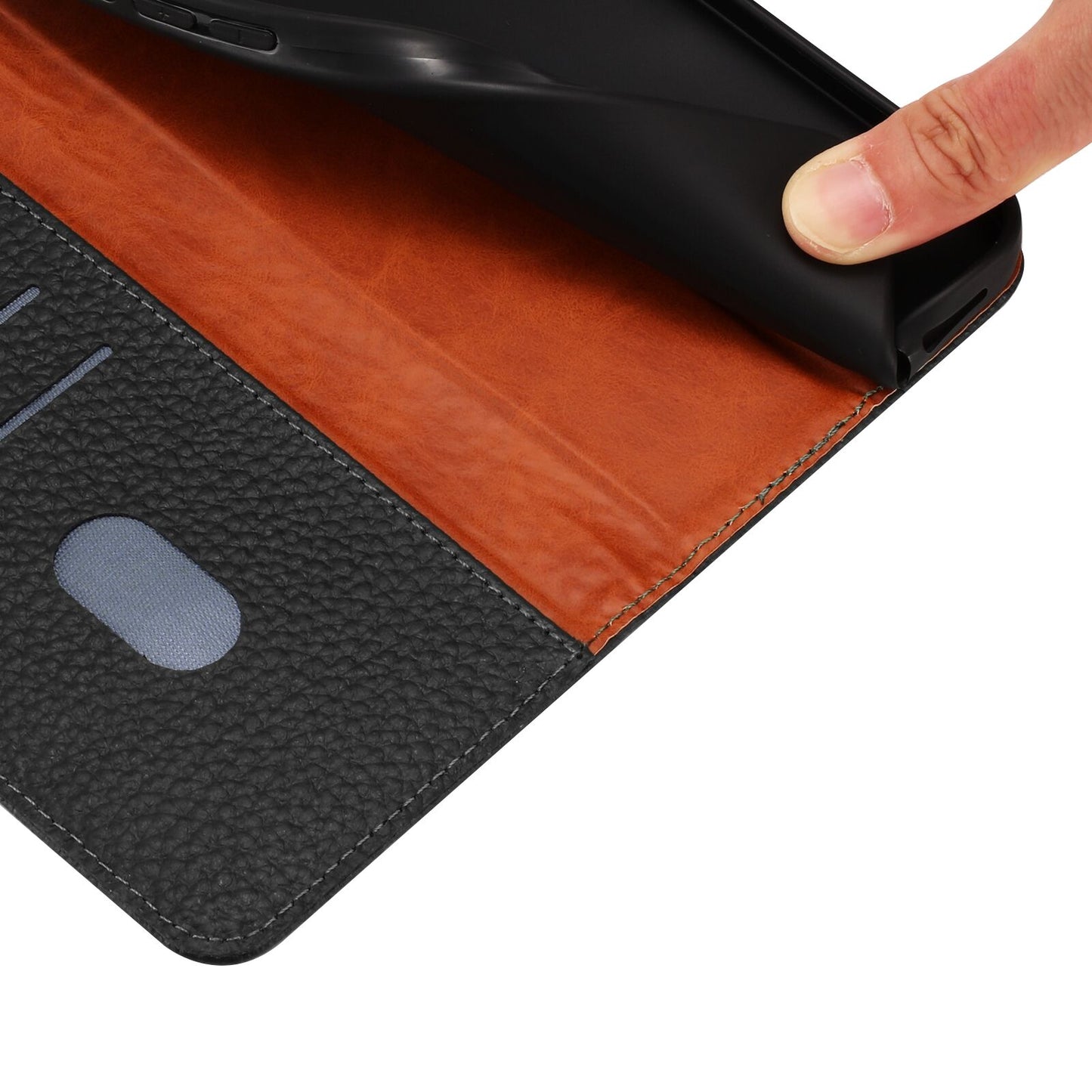 For Honor 400 Smart 5G / 4G / X7d 4G Case Wallet Stand Litchi Texture Genuine Cow Leather Flip Phone Cover