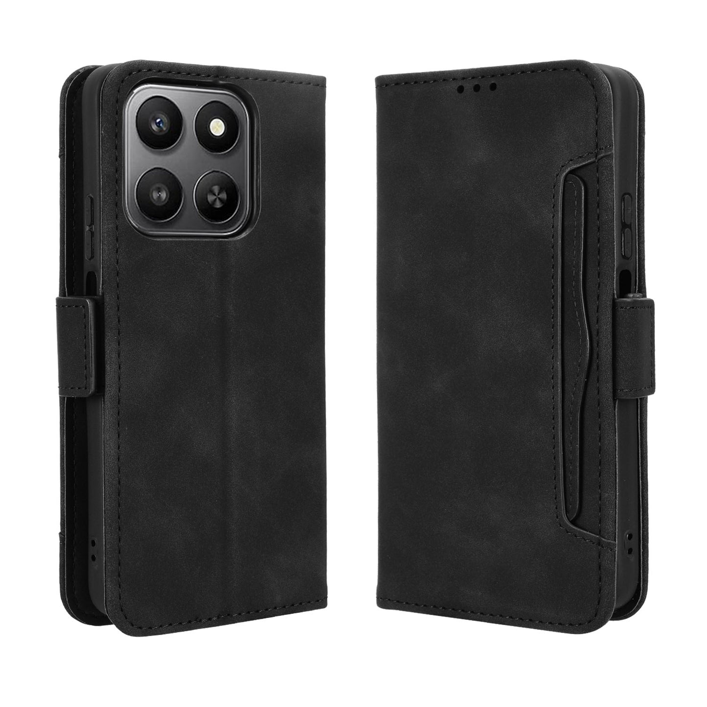For Honor 400 Smart 5G / 4G / X7d 4G Leather Case Phone Wallet Cover with Multiple Card Slots