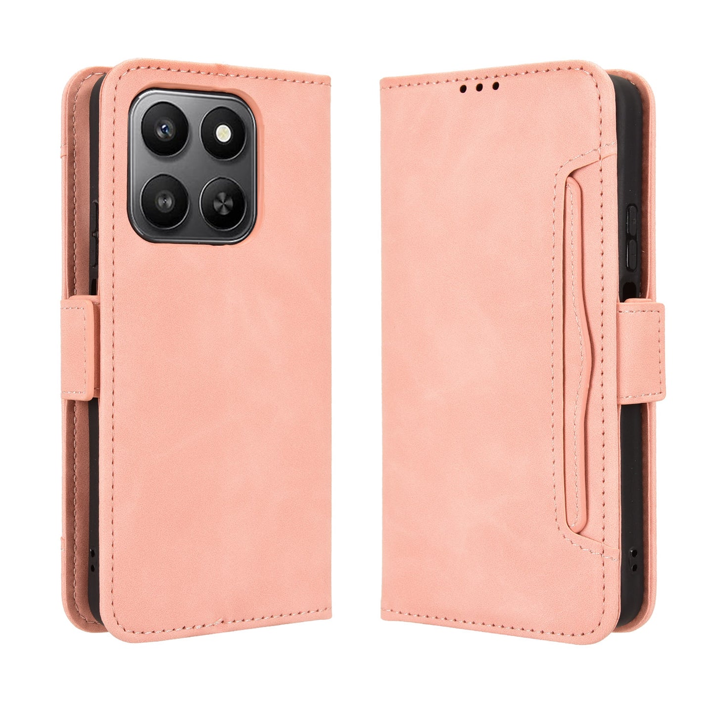 For Honor 400 Smart 5G / 4G / X7d 4G Leather Case Phone Wallet Cover with Multiple Card Slots