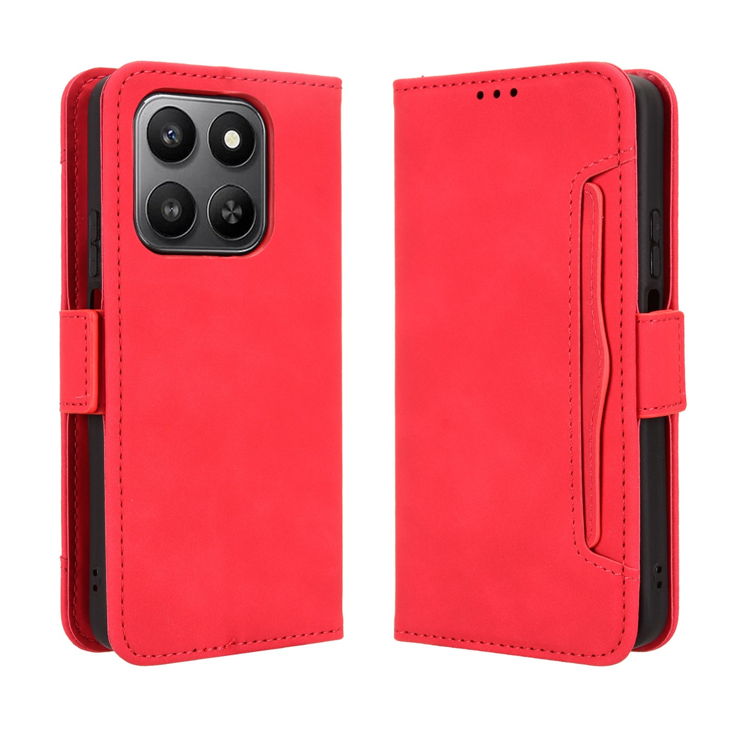 For Honor 400 Smart 5G / 4G / X7d 4G Leather Case Phone Wallet Cover with Multiple Card Slots