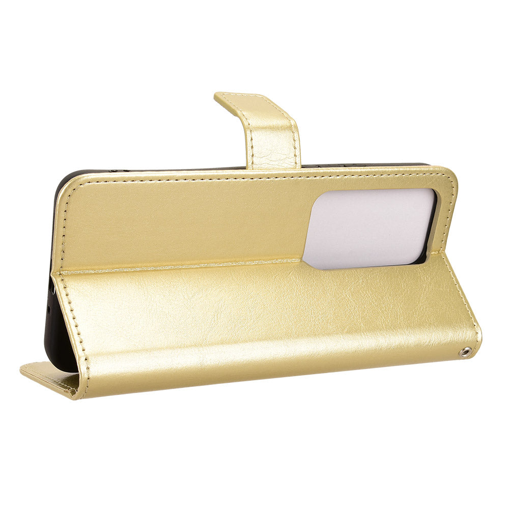 For Xiaomi Redmi 15 4G (EU) (171mm) PU Leather Case with Strap Crazy Horse Texture Phone Wallet Cover