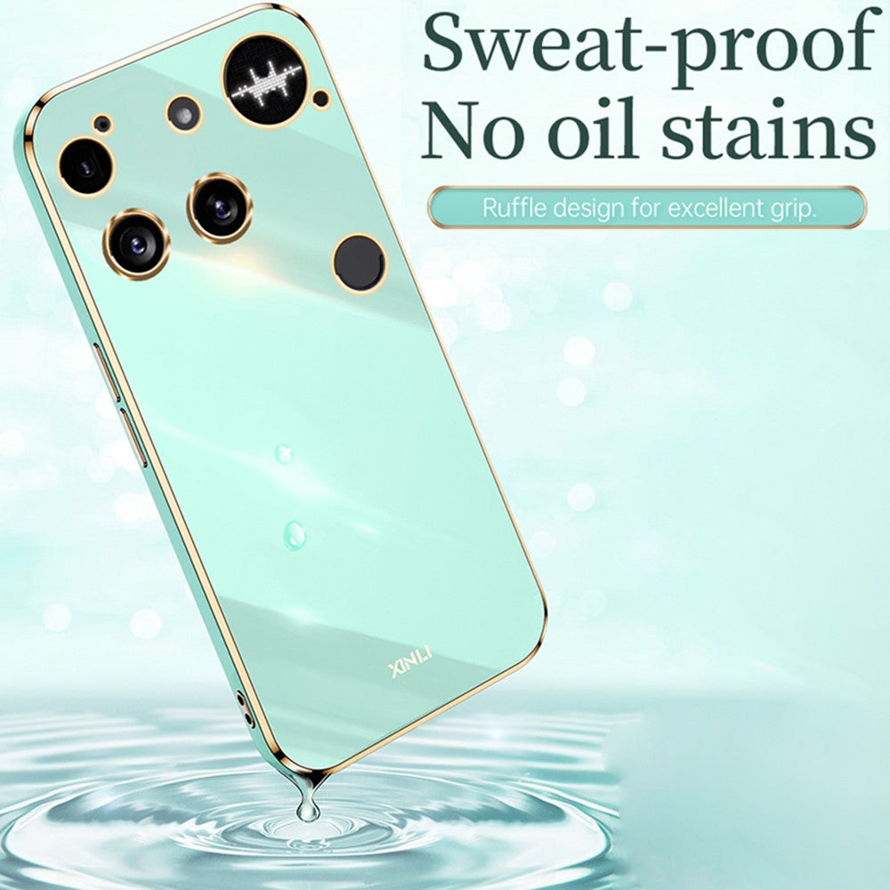 XINLI For Nothing Phone (3) 5G Case TPU Phone Cover with Electroplating Frame