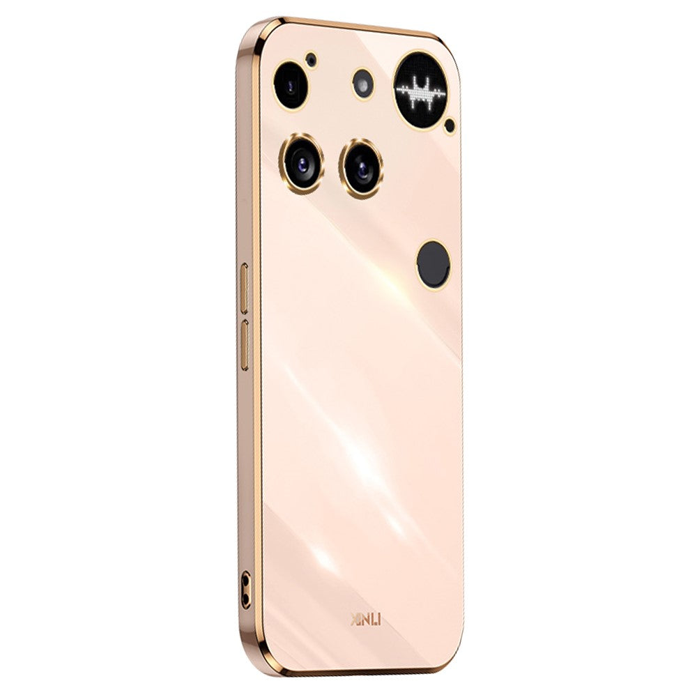 XINLI For Nothing Phone (3) 5G Case TPU Phone Cover with Electroplating Frame