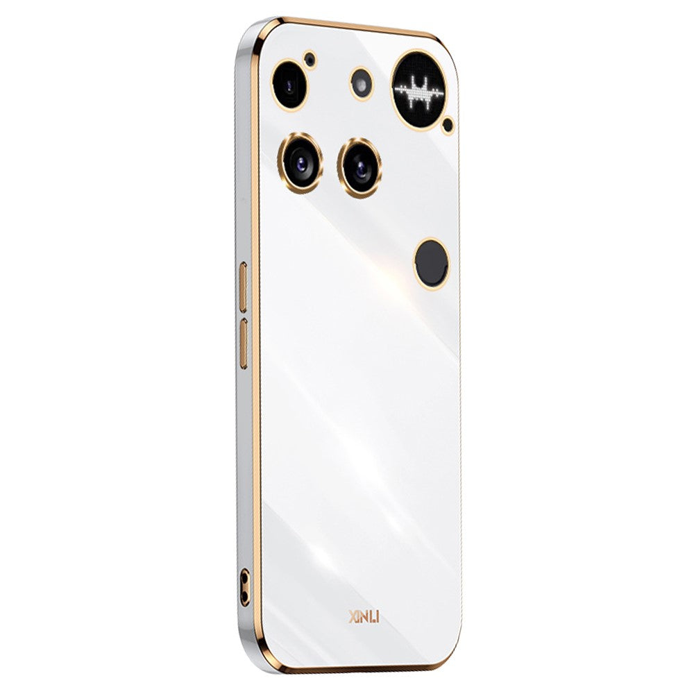 XINLI For Nothing Phone (3) 5G Case TPU Phone Cover with Electroplating Frame