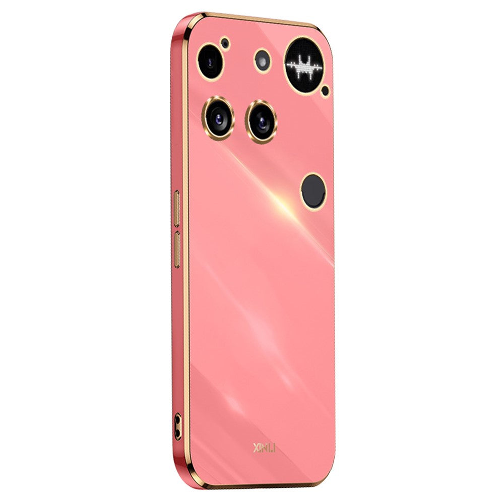 XINLI For Nothing Phone (3) 5G Case TPU Phone Cover with Electroplating Frame