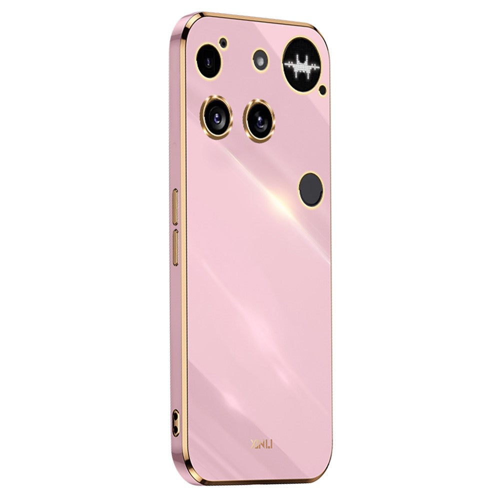 XINLI For Nothing Phone (3) 5G Case TPU Phone Cover with Electroplating Frame