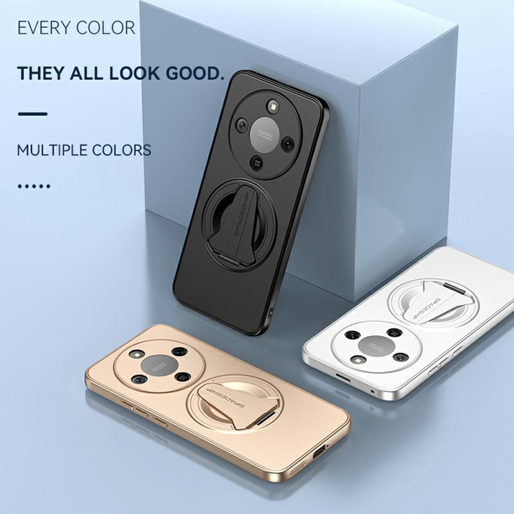 For Honor Magic8 Lite 5G / X9d 5G / X70 5G Magnetic Case Hidden Kickstand Skin-Feel Matte PC TPU Phone Back Cover