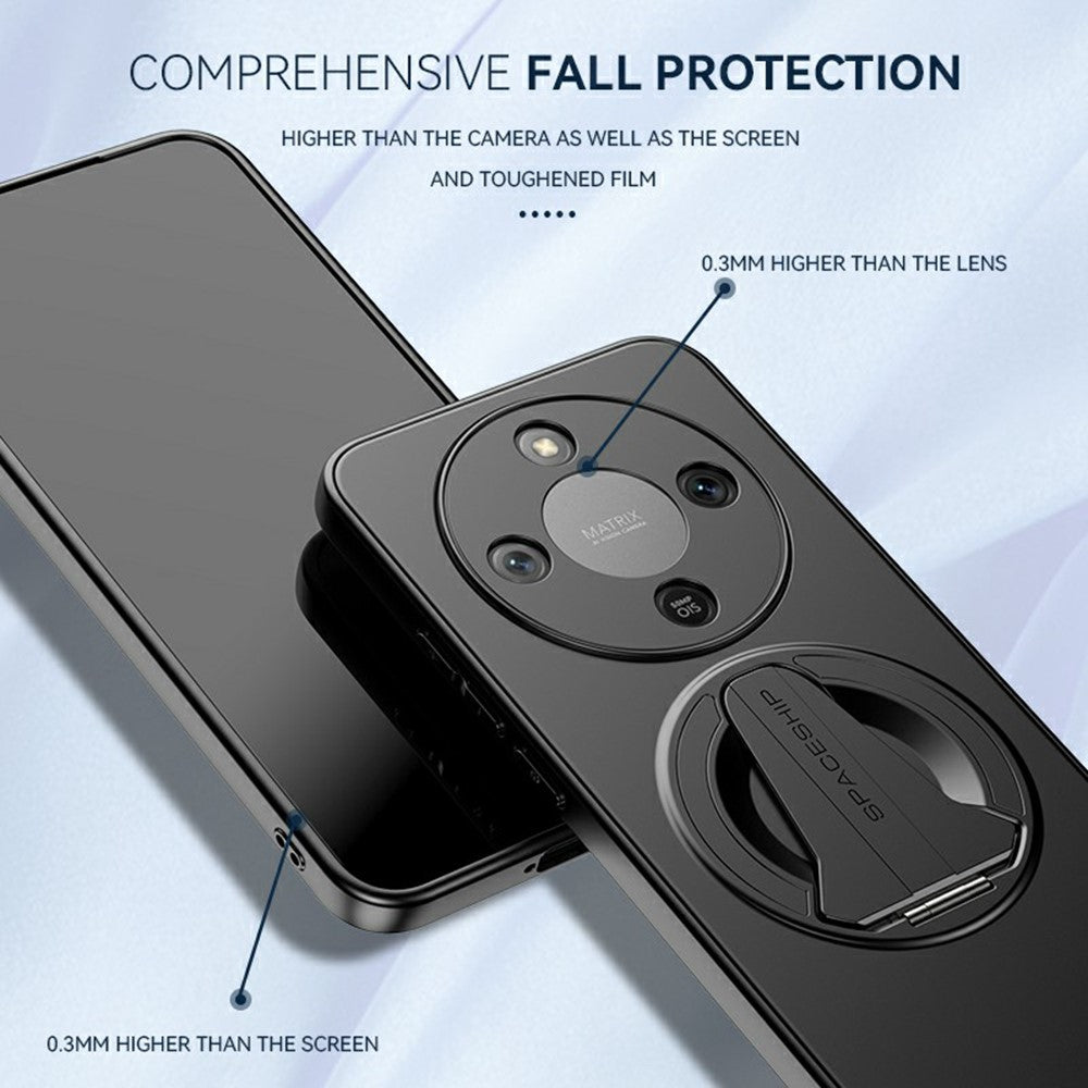 For Honor Magic8 Lite 5G / X9d 5G / X70 5G Magnetic Case Hidden Kickstand Skin-Feel Matte PC TPU Phone Back Cover