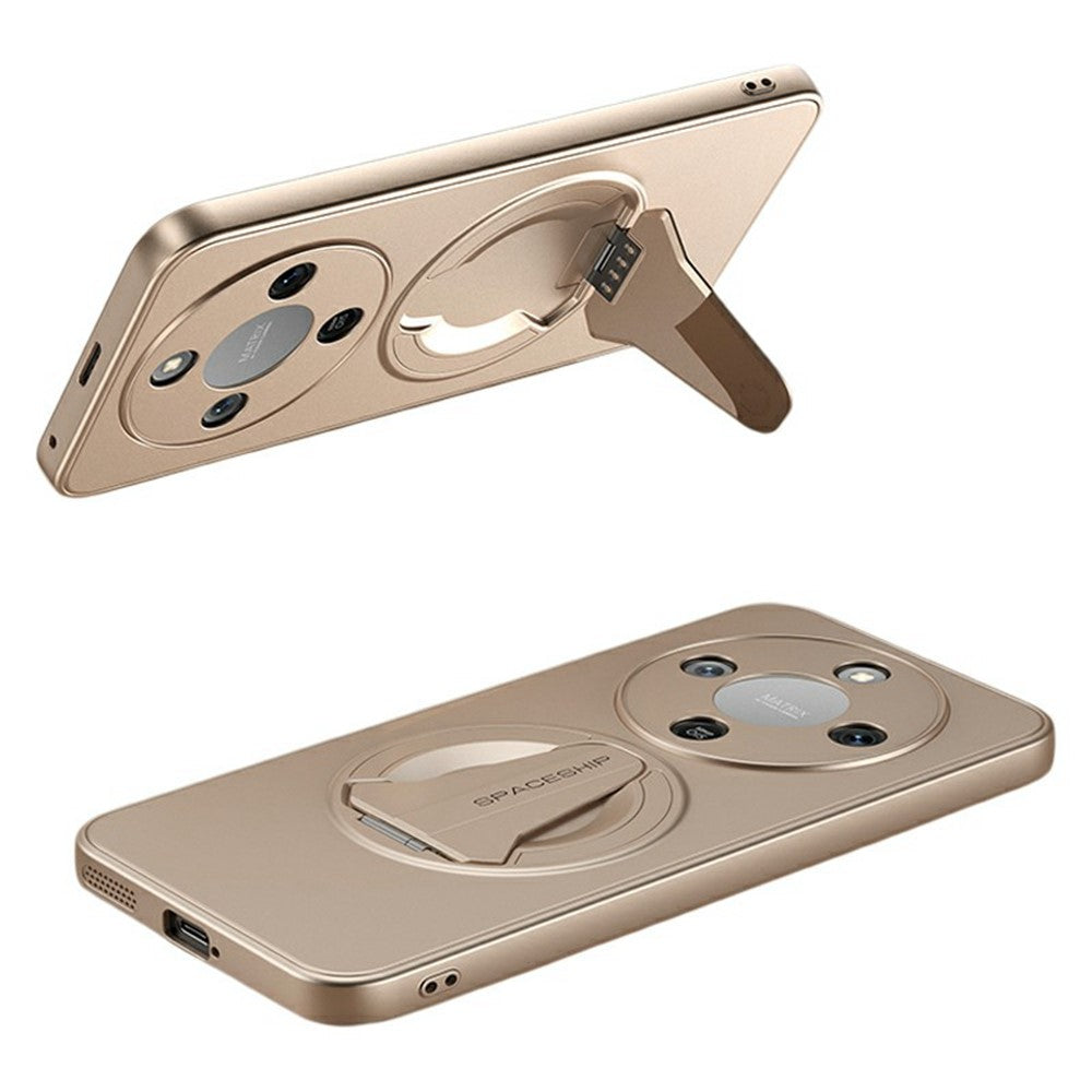 For Honor Magic8 Lite 5G / X9d 5G / X70 5G Magnetic Case Hidden Kickstand Skin-Feel Matte PC TPU Phone Back Cover