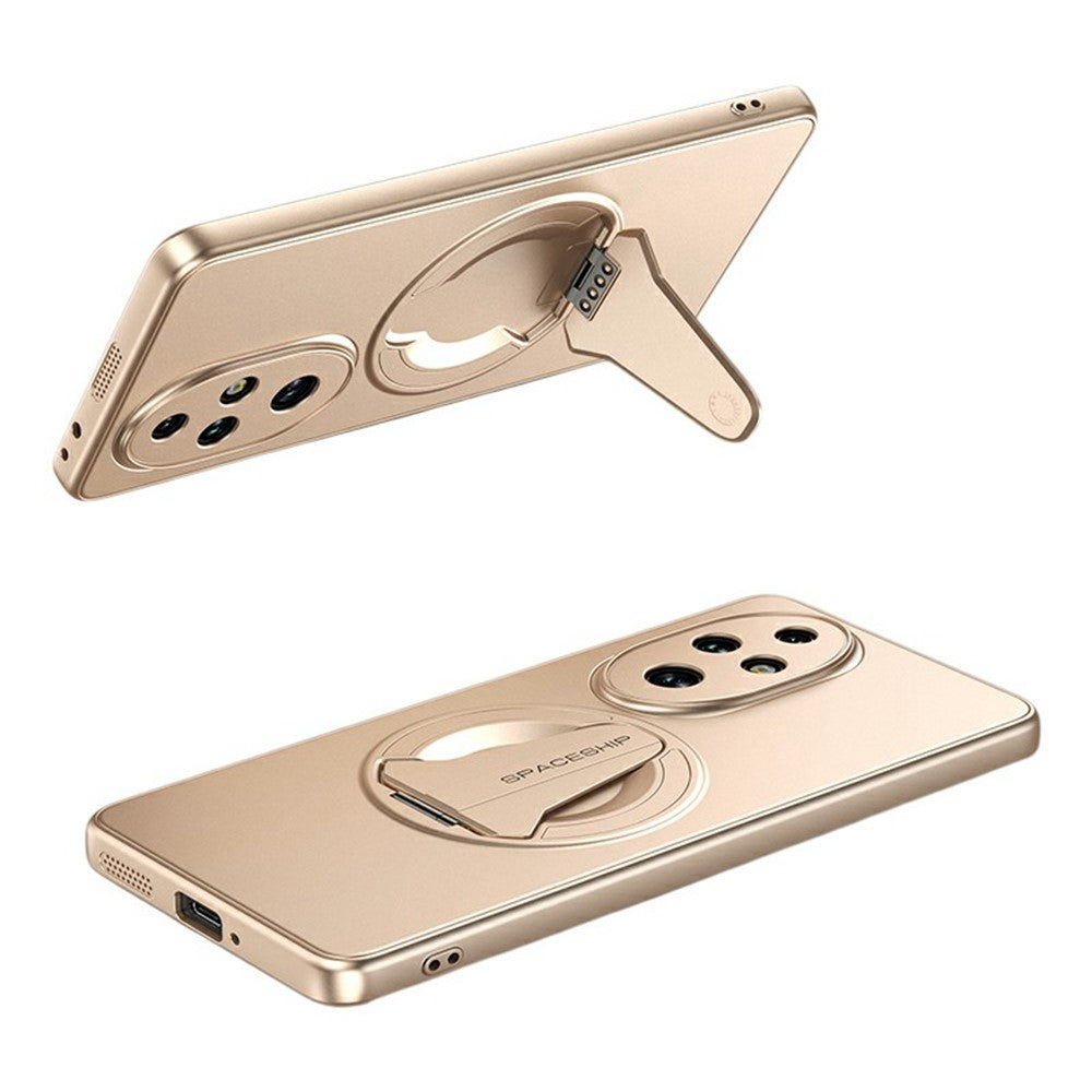 For Honor 200 5G Magnetic Case Hidden Kickstand Skin-Feel Matte PC TPU Phone Back Cover