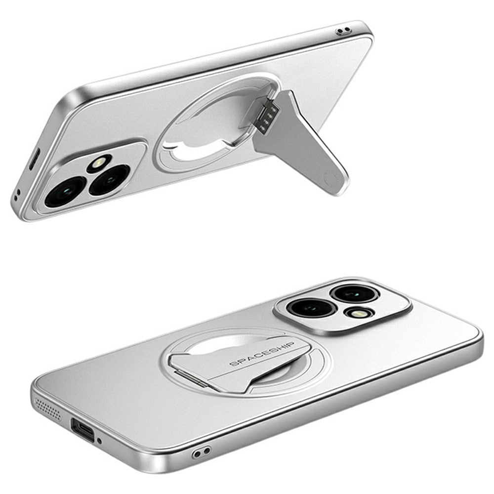 For Honor 400 5G (Global) Magnetic Case Hidden Kickstand Skin-Feel Matte PC TPU Phone Back Cover