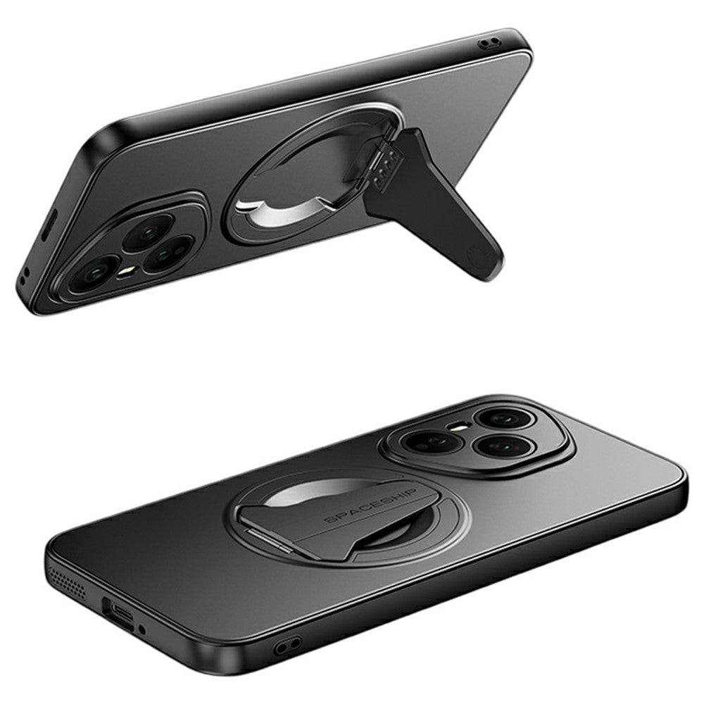 For Honor 400 Pro 5G (Global) Magnetic Case Hidden Kickstand Skin-Feel Matte PC TPU Phone Back Cover