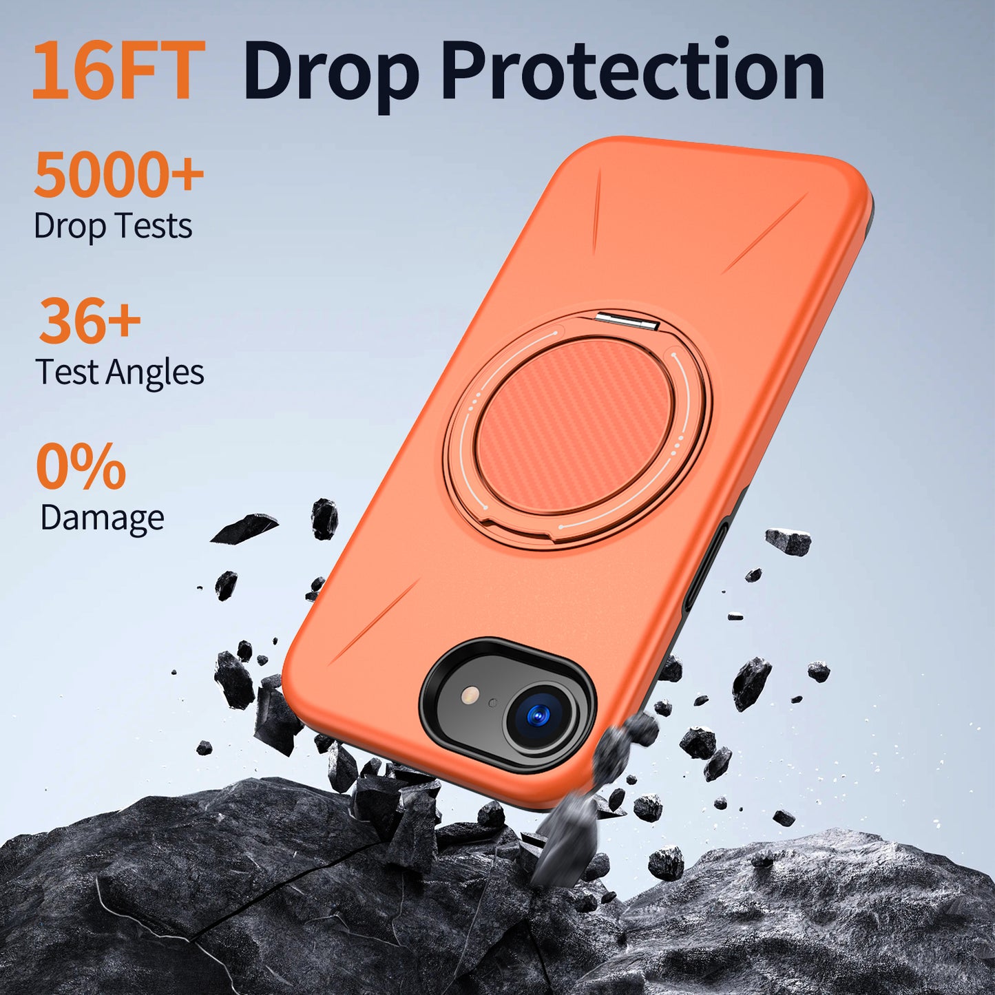 iPhone 16e Magnetische Hülle – mit drehbarem Ständer & elegantem Design
