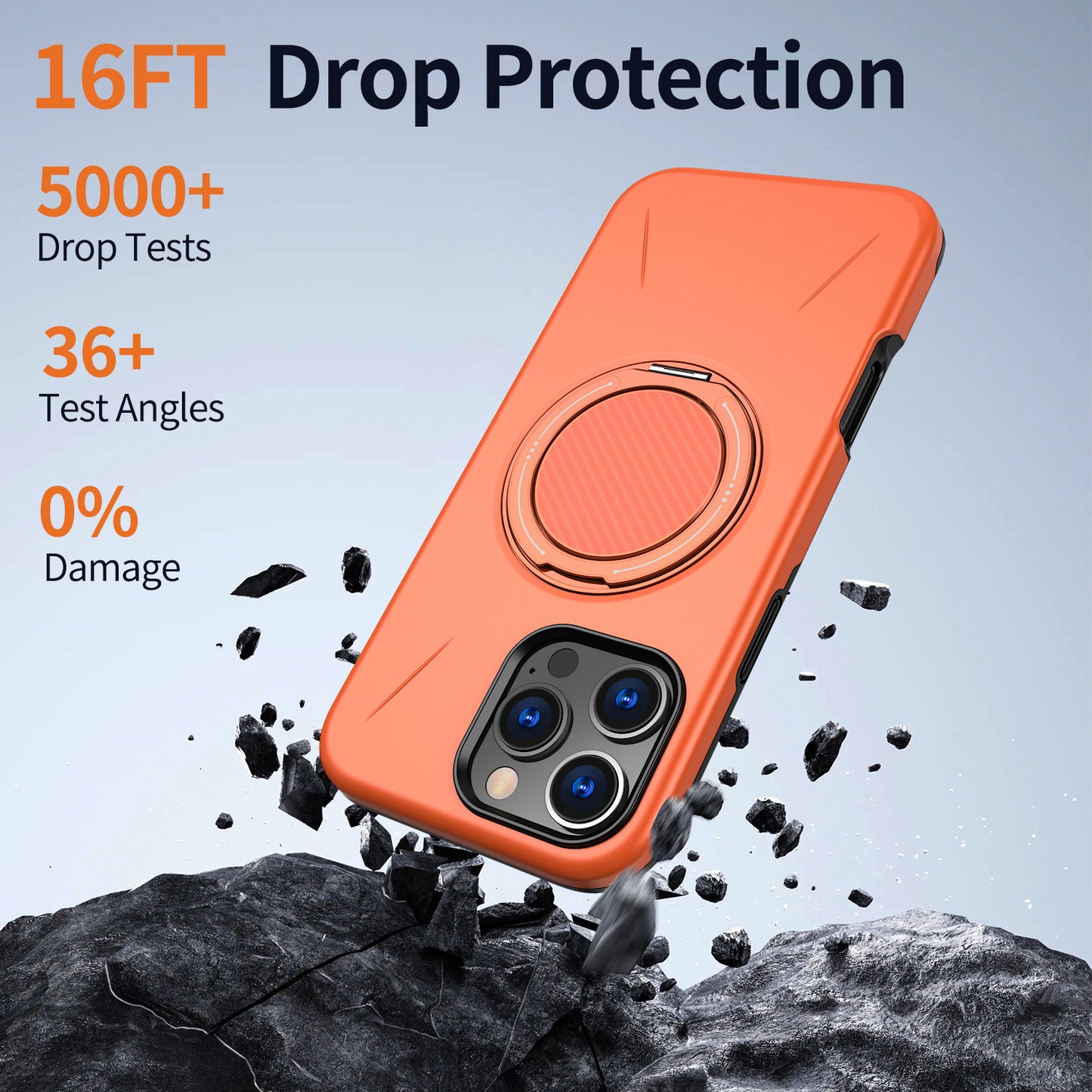iPhone 16 Pro Max Magnetische Hülle – mit drehbarem Ständer & elegantem Design