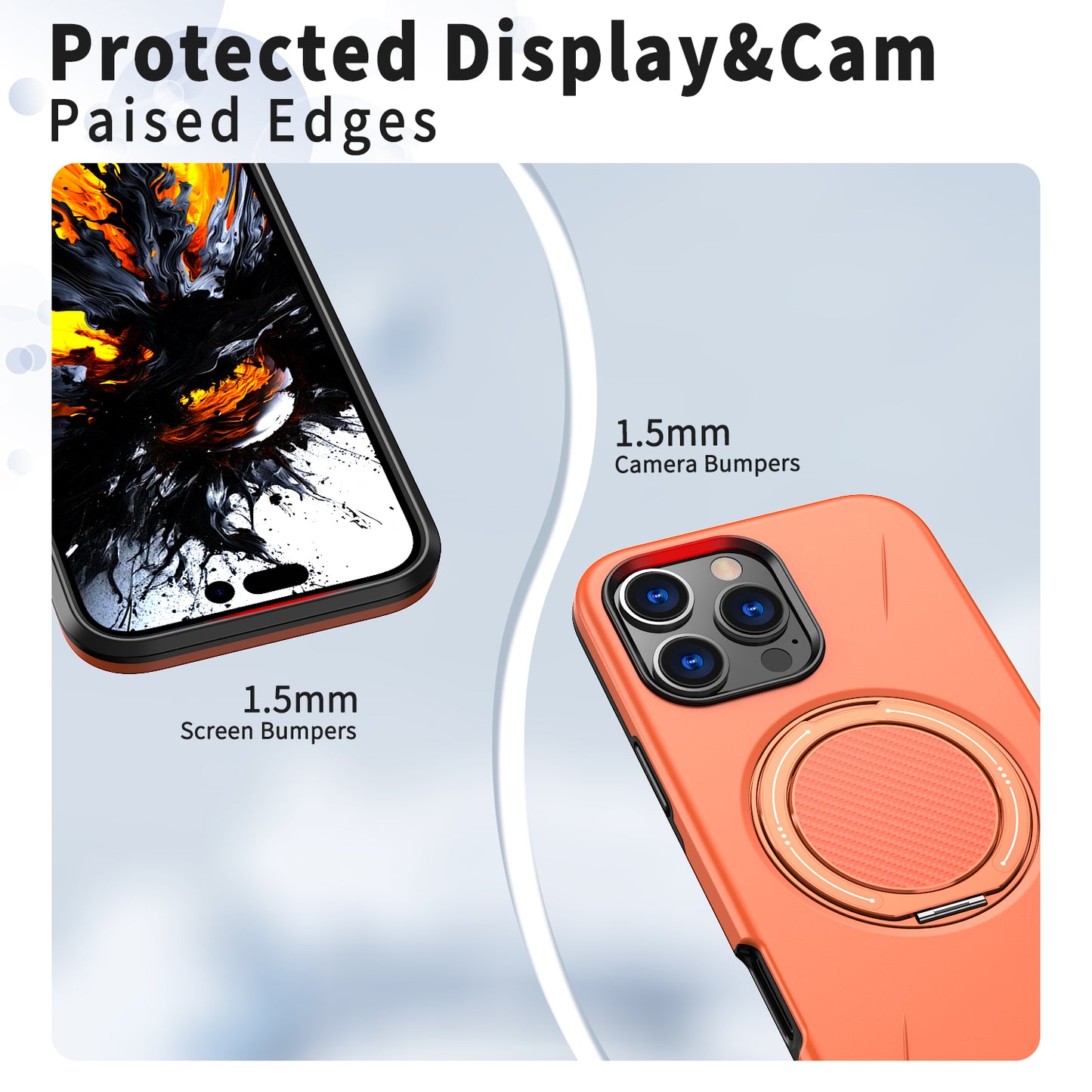 iPhone 16 Pro Max Magnetische Hülle – mit drehbarem Ständer & elegantem Design