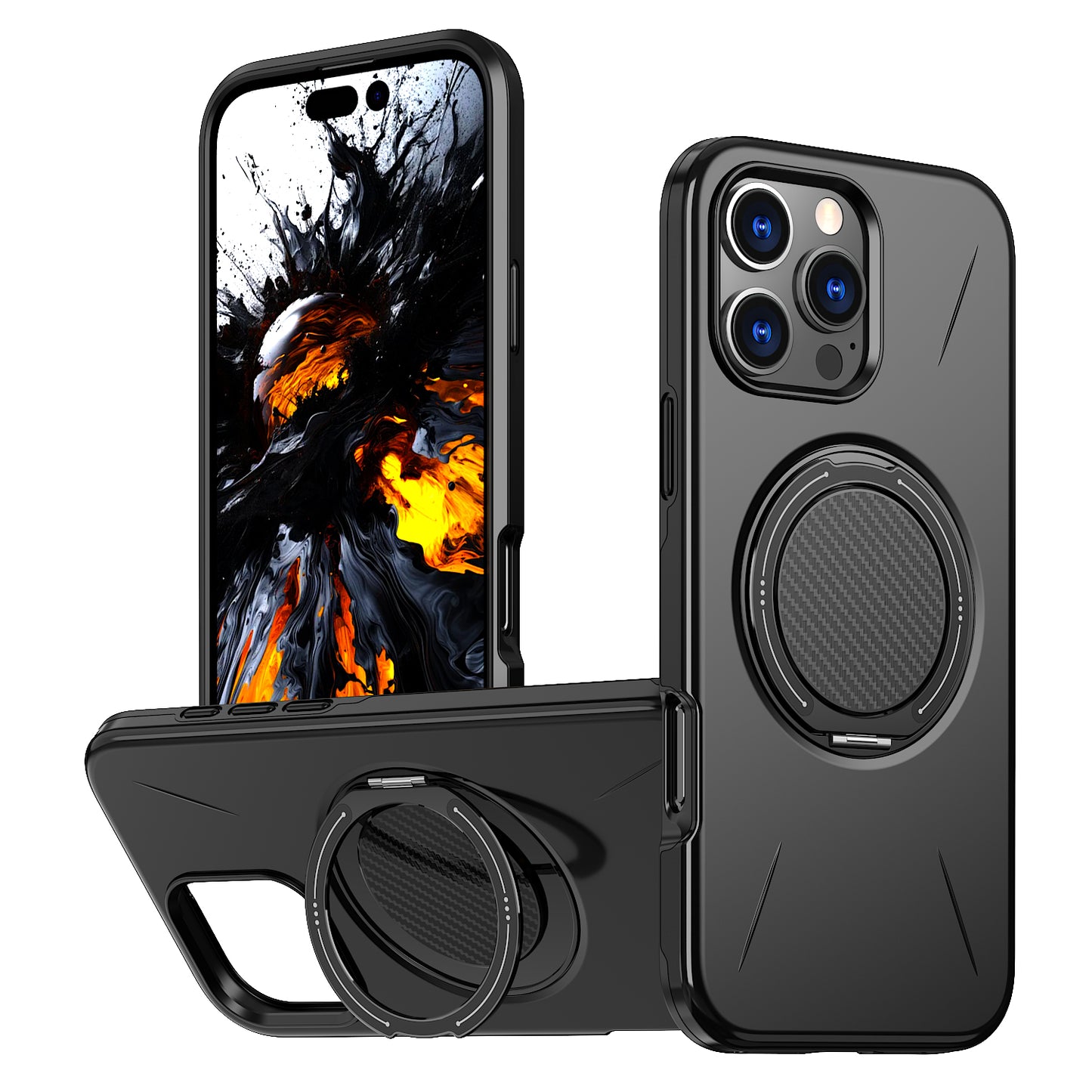 iPhone 16 Pro Max Magnetische Hülle – mit drehbarem Ständer & elegantem Design