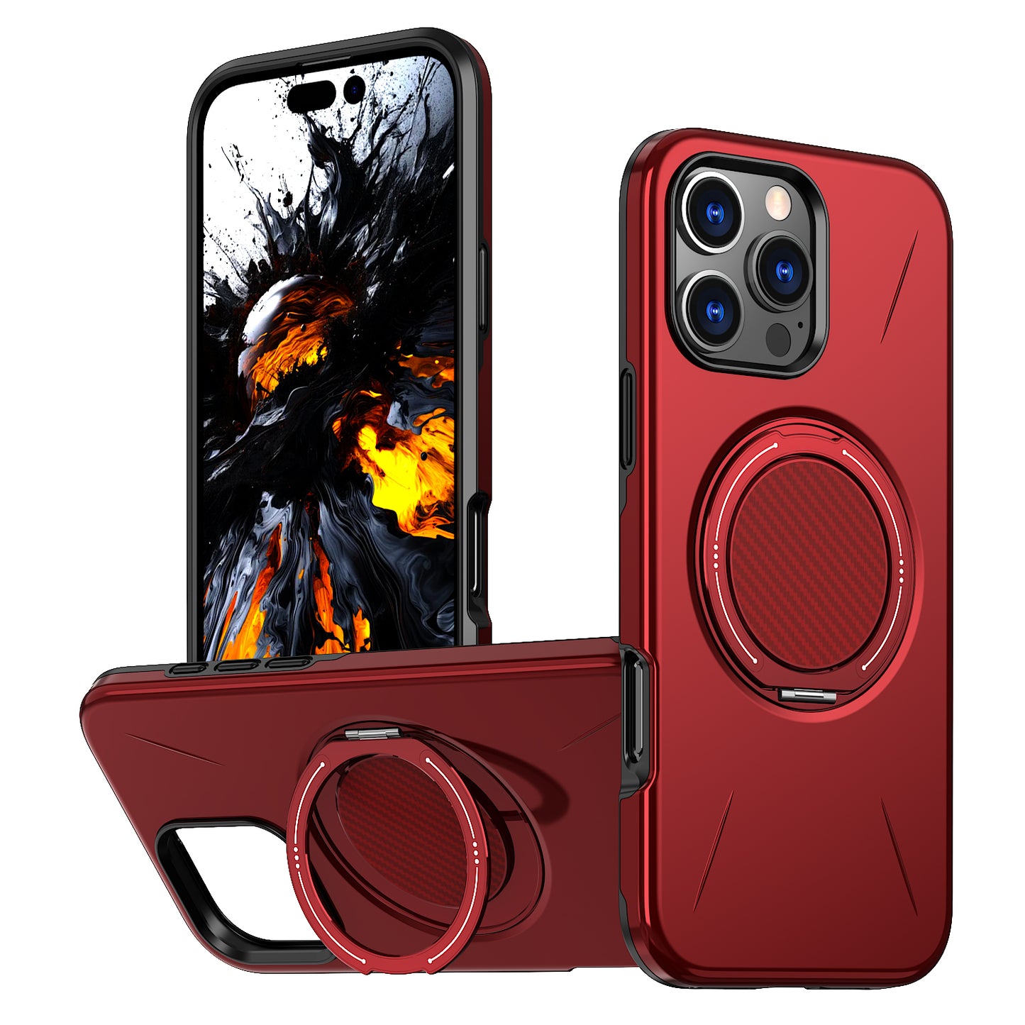 iPhone 16 Pro Max Magnetische Hülle – mit drehbarem Ständer & elegantem Design