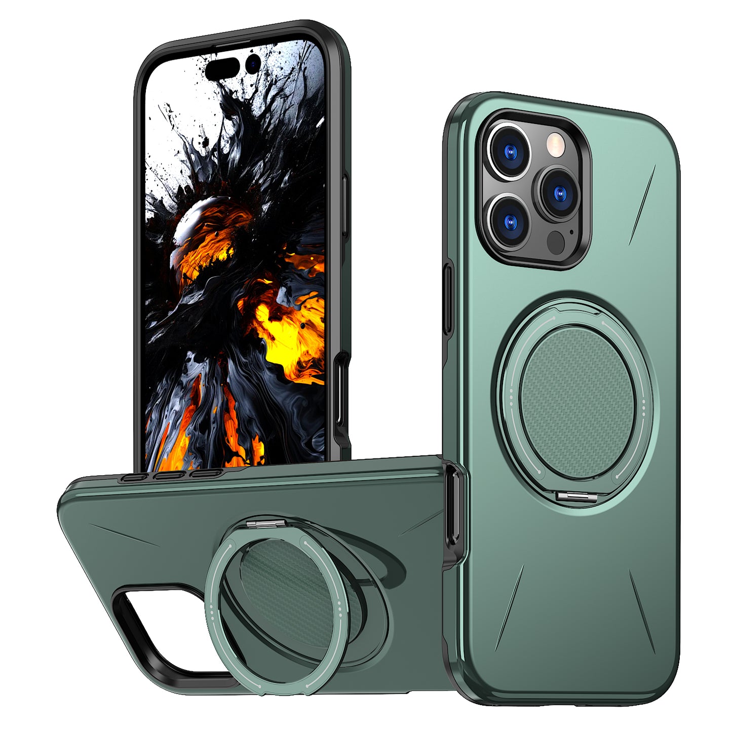 iPhone 16 Pro Max Magnetische Hülle – mit drehbarem Ständer & elegantem Design