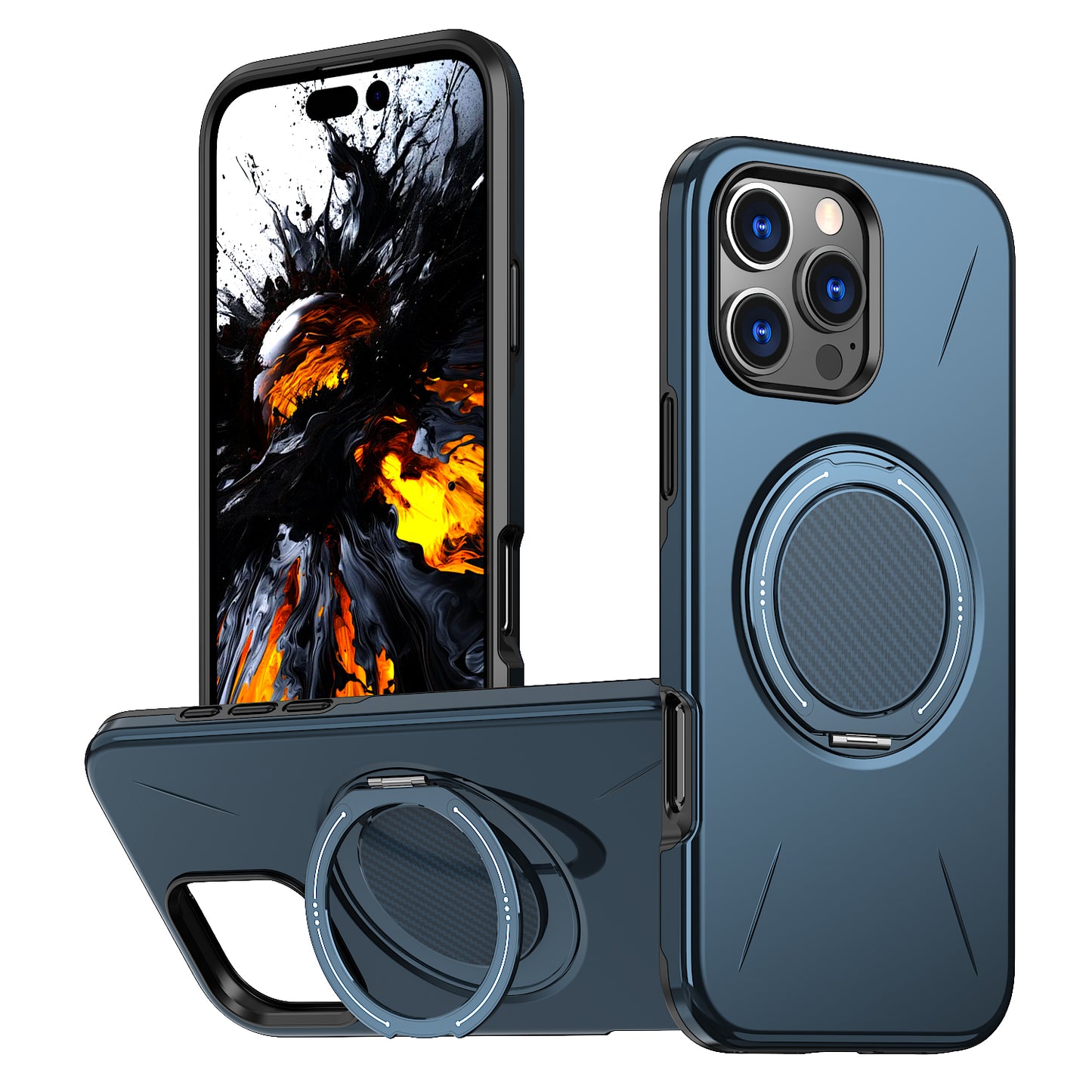 iPhone 16 Pro Max Magnetische Hülle – mit drehbarem Ständer & elegantem Design