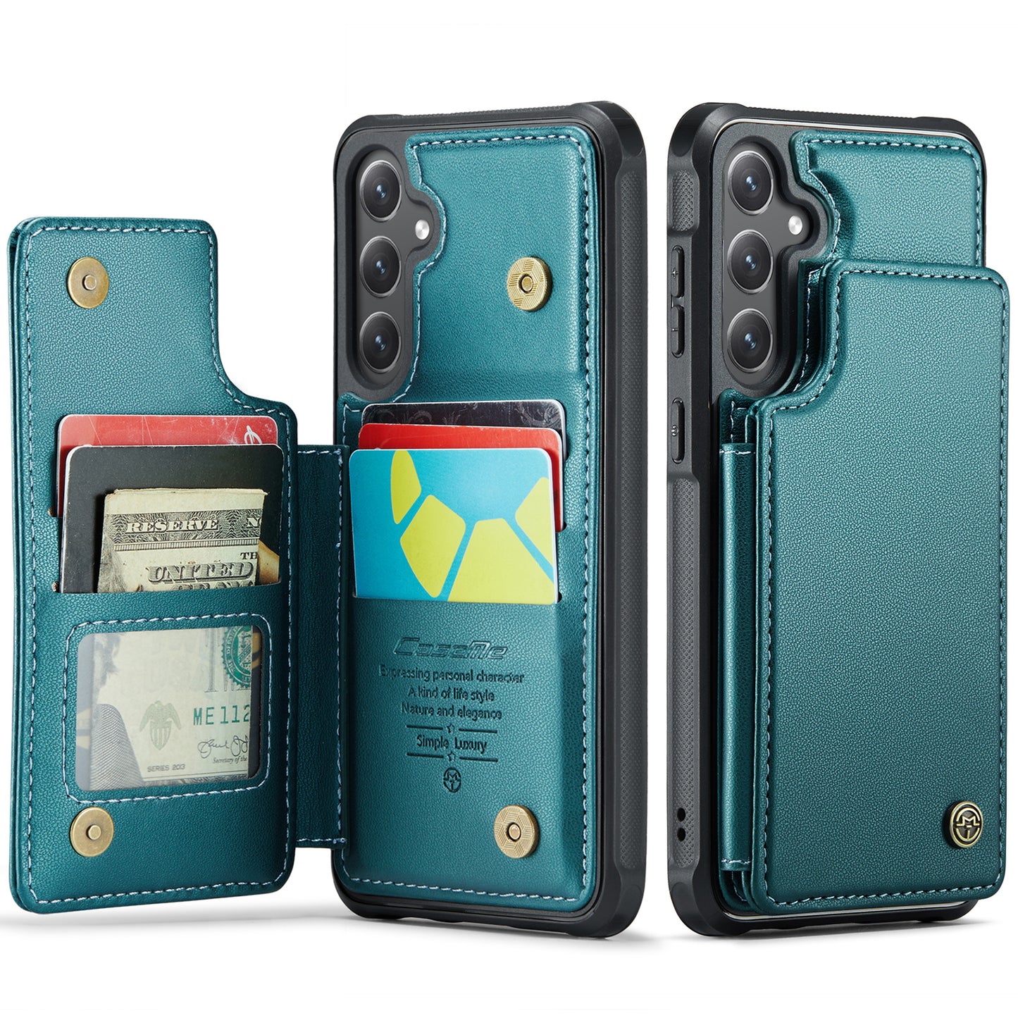 Galaxy S25 FE Faltbare Wallet-Hülle – RFID & 5 Kartenfächer