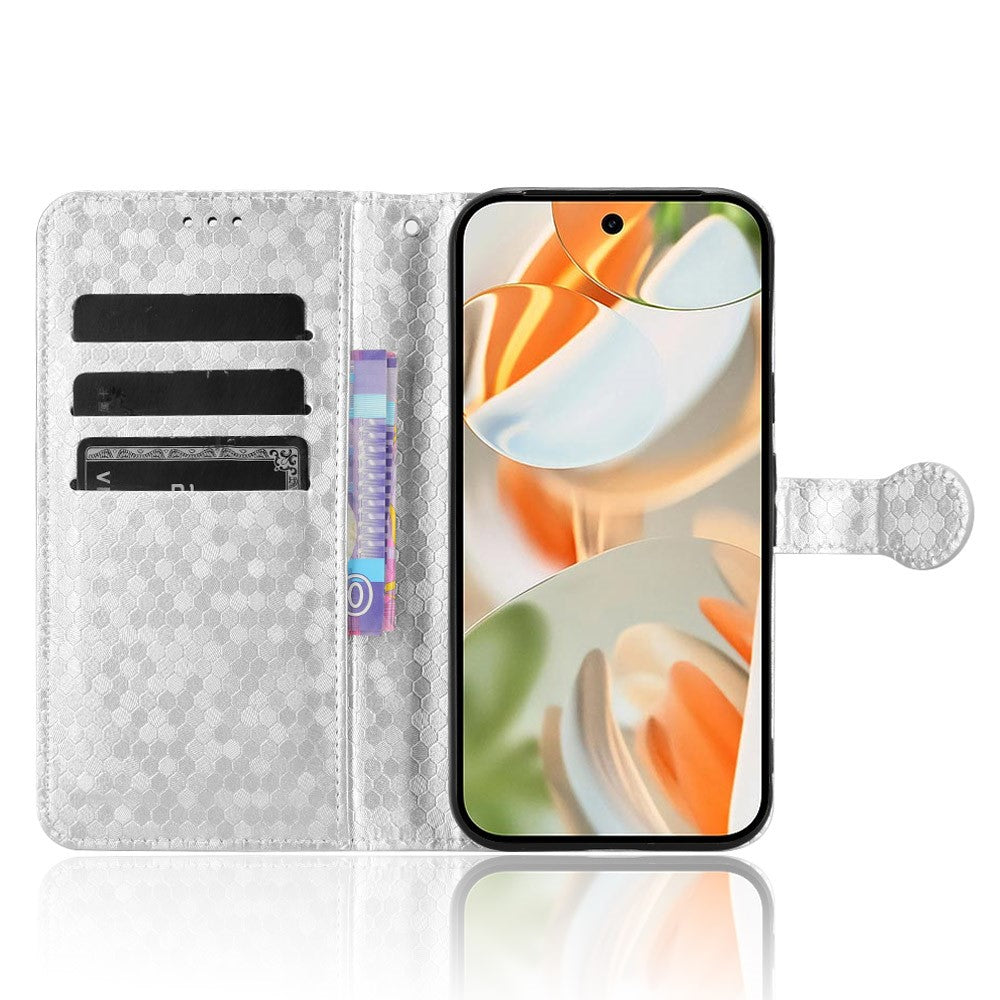 Pixel 10 Pro / 10 Wallet-Hülle – Gepunktetes Design mit Handschlaufe & Kartenfächern