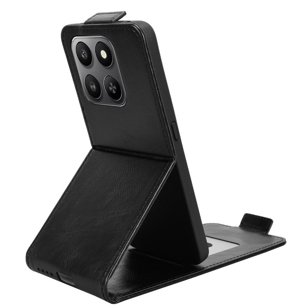 For Honor 400 Smart 5G / 4G / X7d 4G Stand Case Magnetic Clasp Vertical Flip Leather Phone Cover with Card Holder