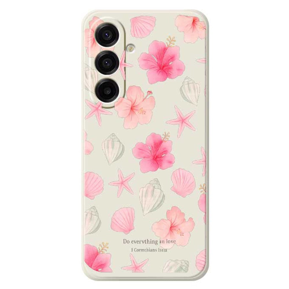 Galaxy A17 5G/4G Blumenhülle – Zartes Pfirsichblüten-Design
