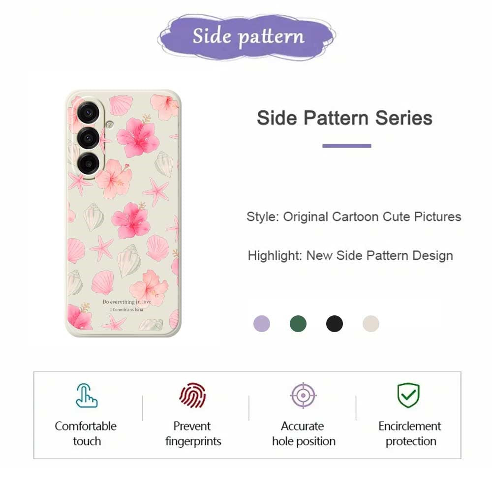 Galaxy A17 5G/4G Blumenhülle – Zartes Pfirsichblüten-Design